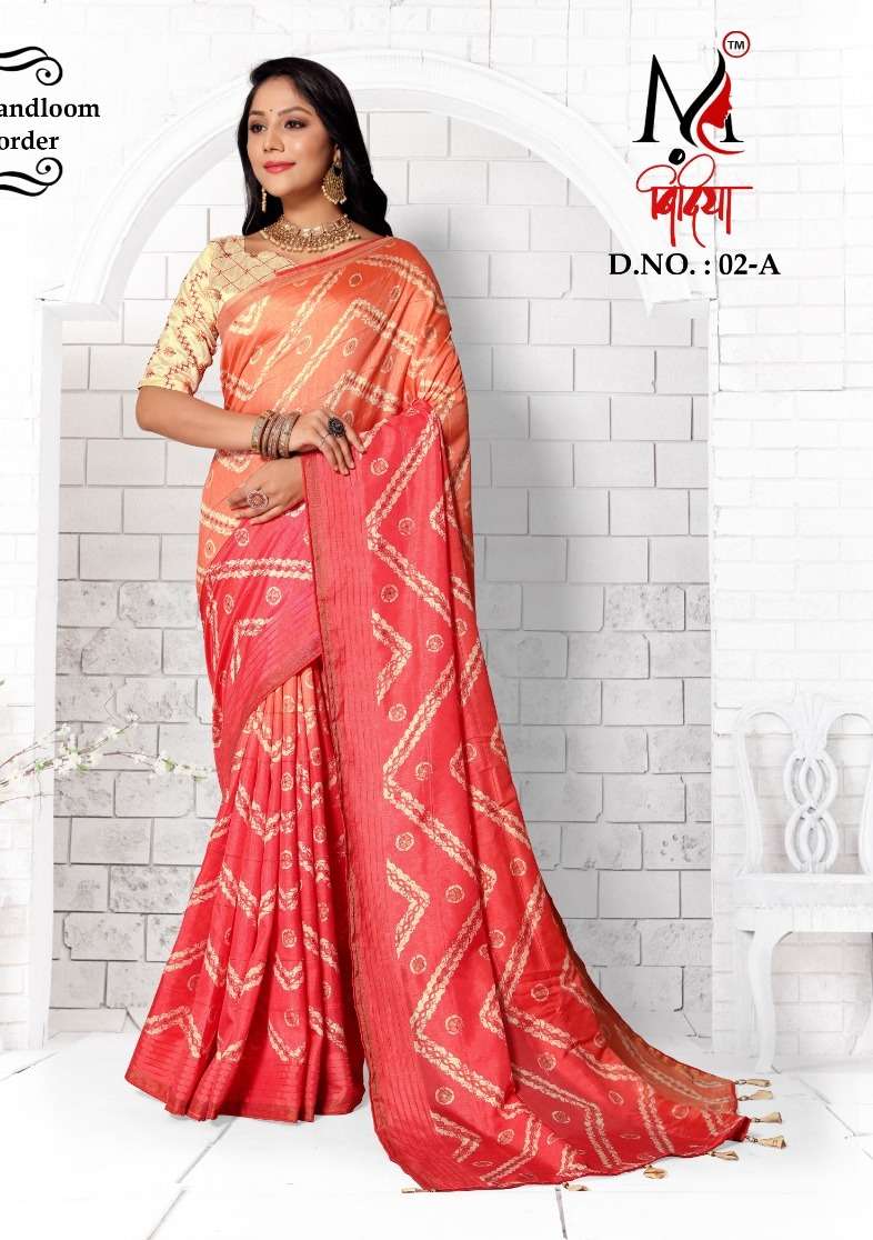 BINDIYA VOL-02 BY ASLIWHOLESALE DESIGNER SOFT DOLA SILK SAREES