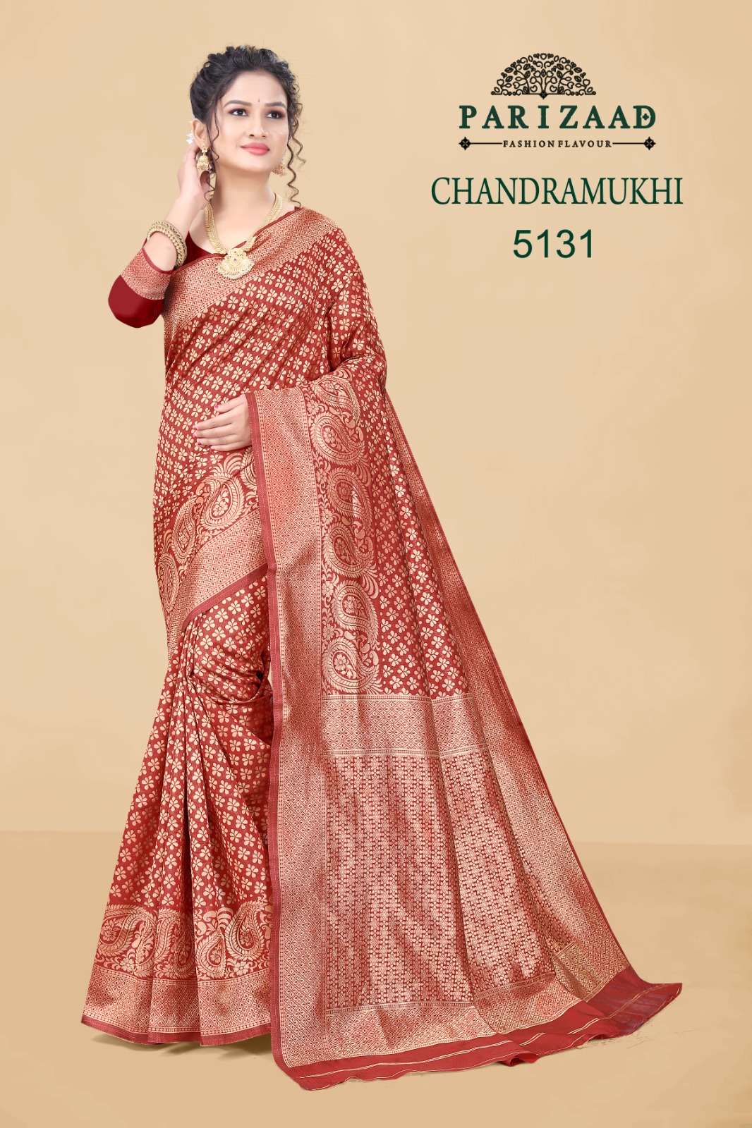 CHANDRAMUKHI BY PARIZAAD 5131 TO 5136  SERIES DESIGNER FACNY SILK SAREES