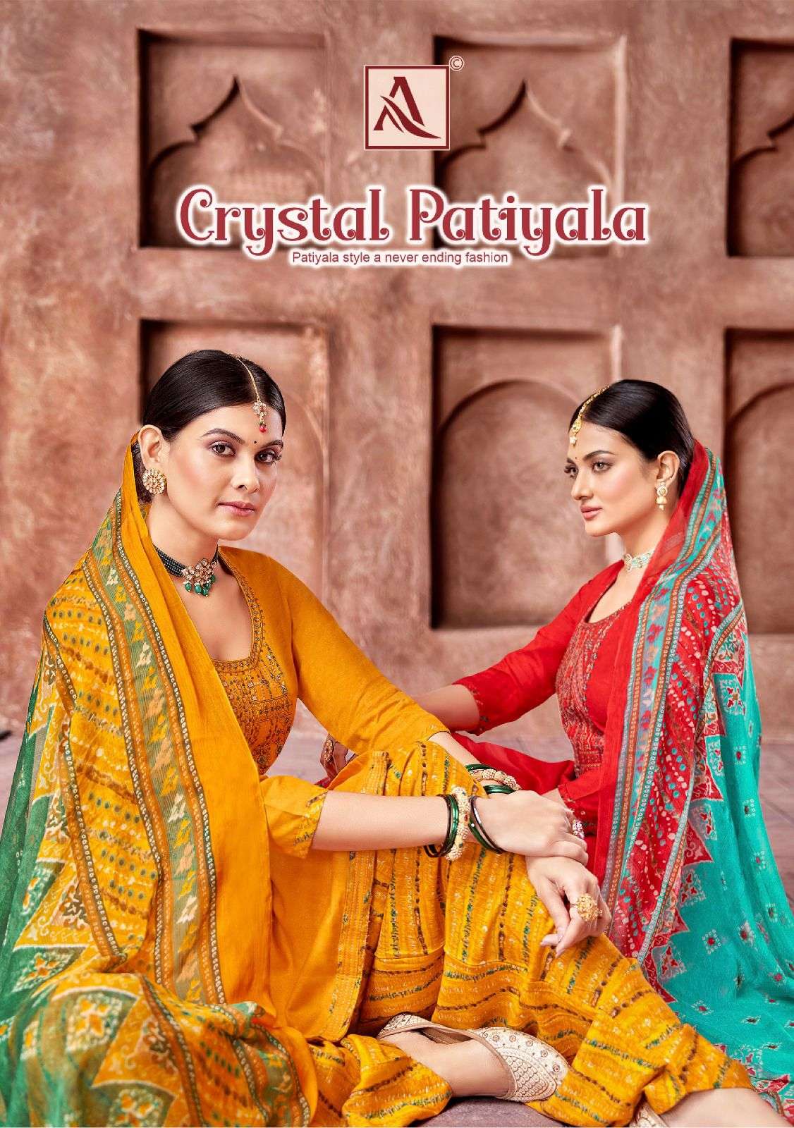 CRYSTAL PATIYALA BY ALOK SUITS 1326-001 TO 1326-008 SERIES VISCOSE PRINTED DRESSES