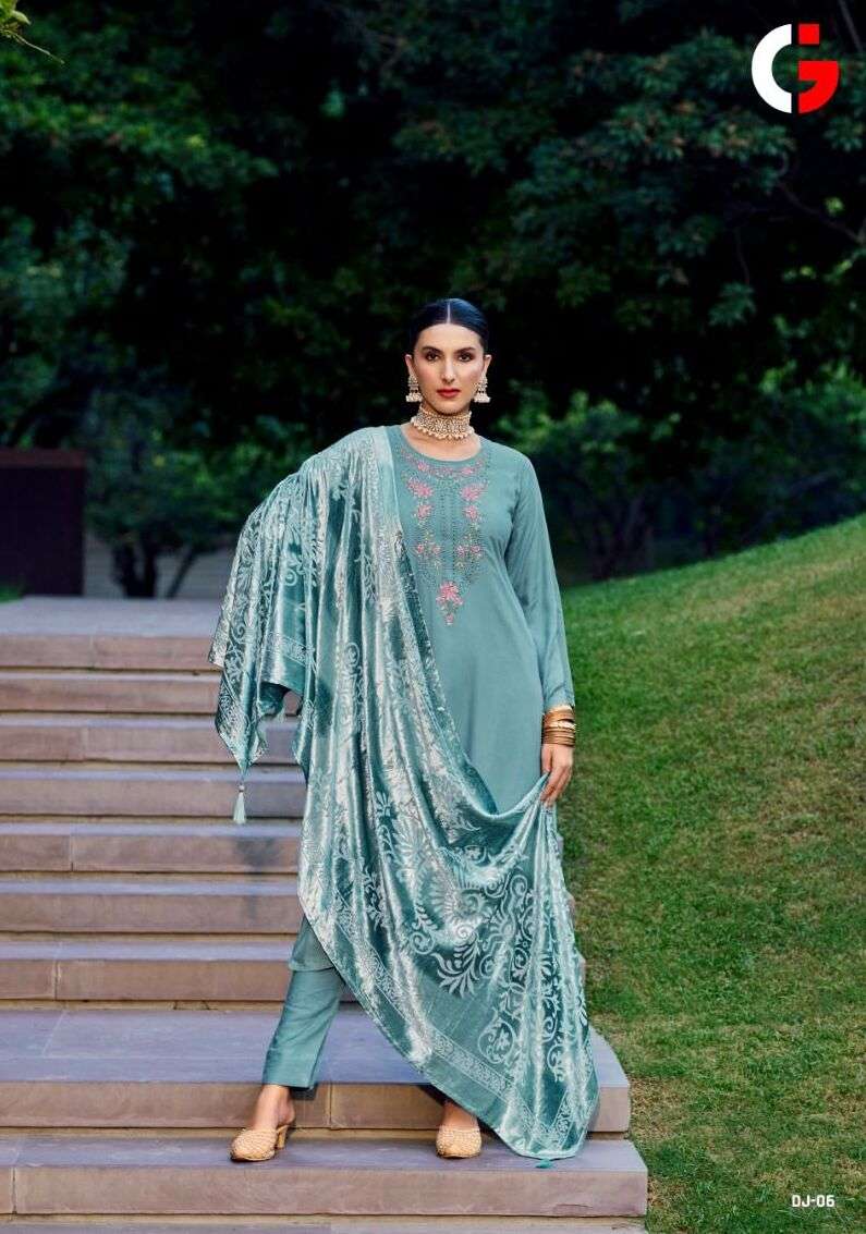 DAASTAAN-E-JASHAN BY GULL JEE 10001 TO 10006 SERIES PASHMINA EMBROIDERY DRESSES