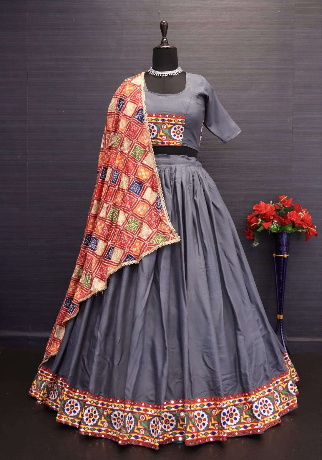 DAKSHA VOL-17 BY ASLIWHOLESALE DESIGNER COTTON NAVRATRI LEHENGAS