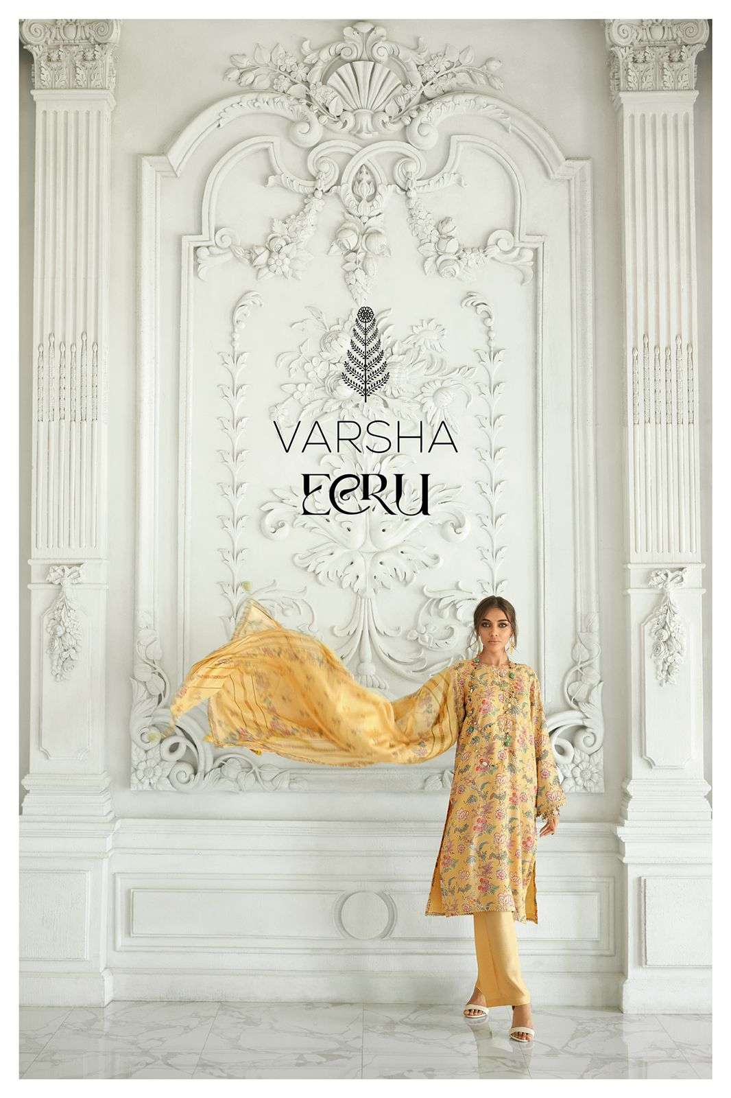 ECRU BY VARSHA 01 TO 04 SERIES DESIGNER PASHMINA HANDWORK DRESSES