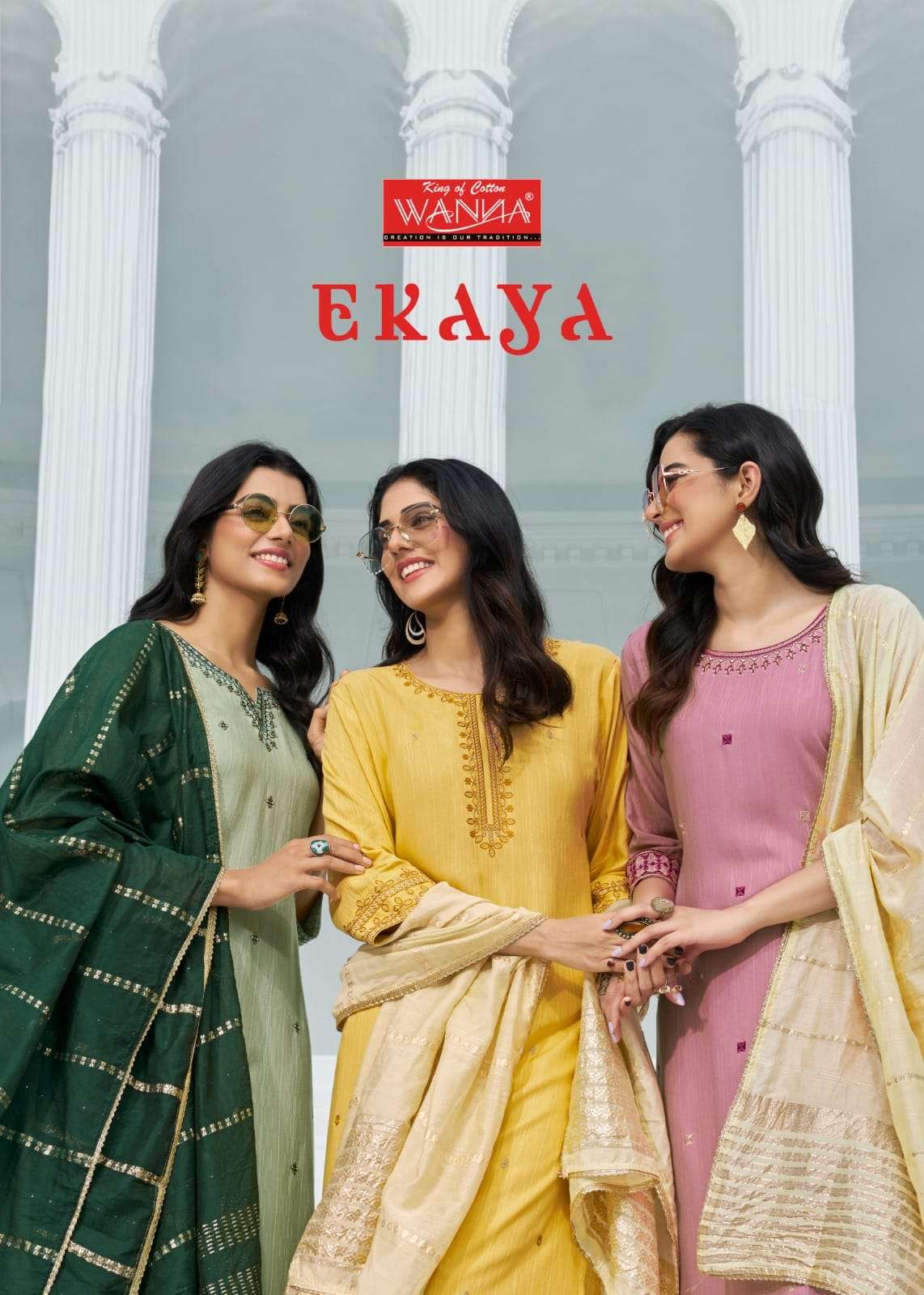 EKAYA BY WANNA LOOKS 1001 TO 1007 SERIES PURE RAYON DRESSES