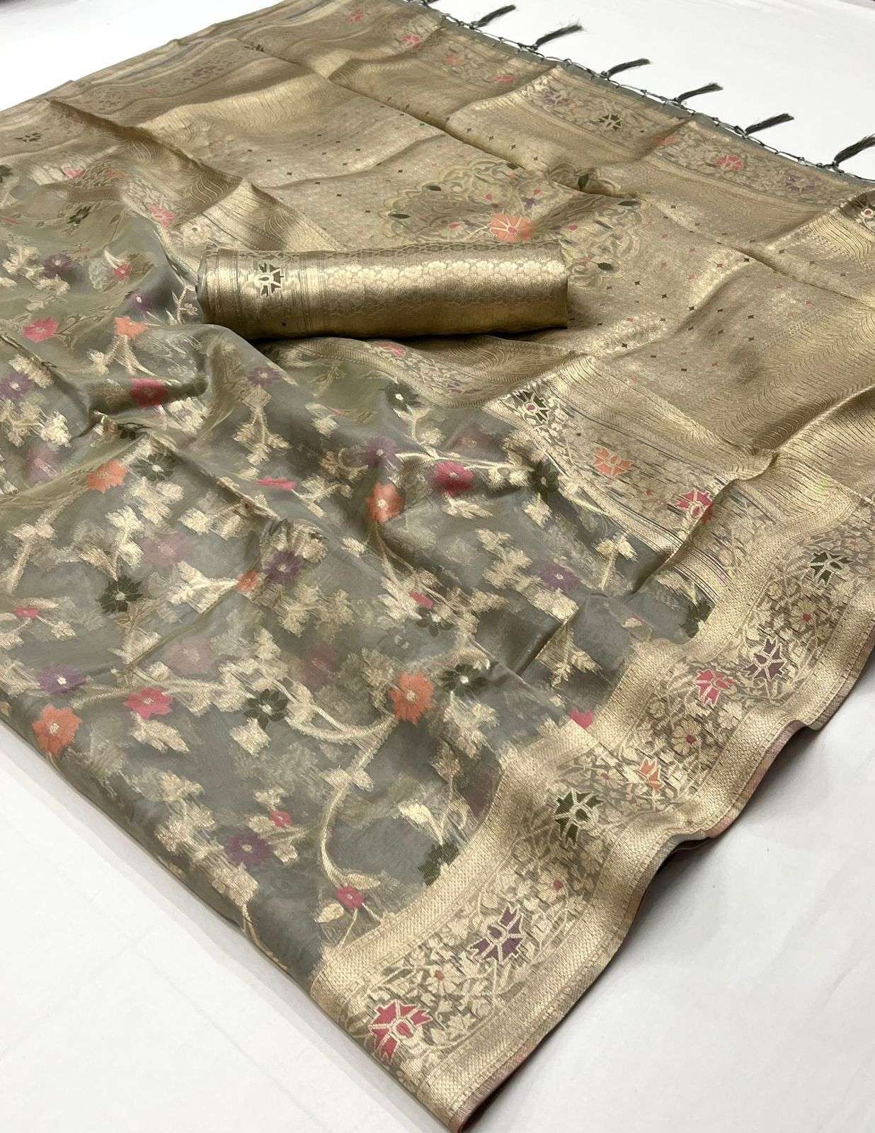 ELITE ORGANZA BY ASLIWHOLESALE DESIGNER ORGANZA PRINT SAREES