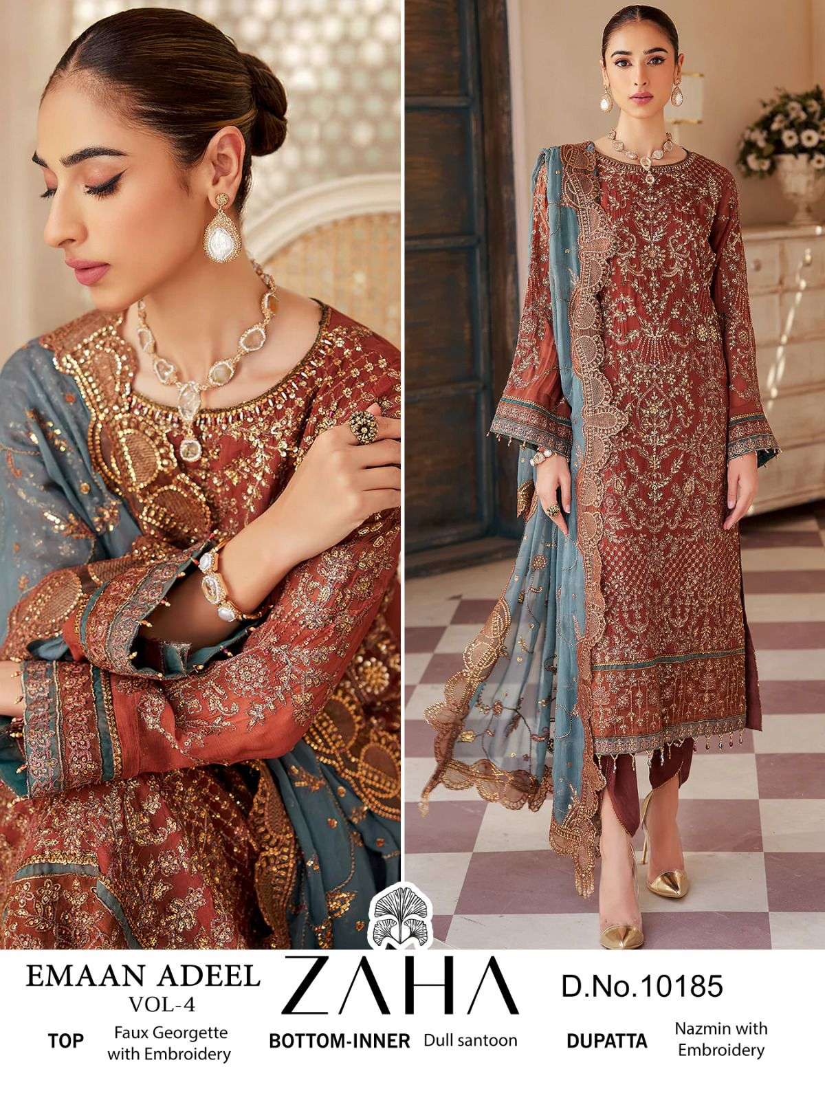 BUY ONLINE ZAHA BRAND CATALOGUES OF DRESSES AT WHOLESALE PRICE