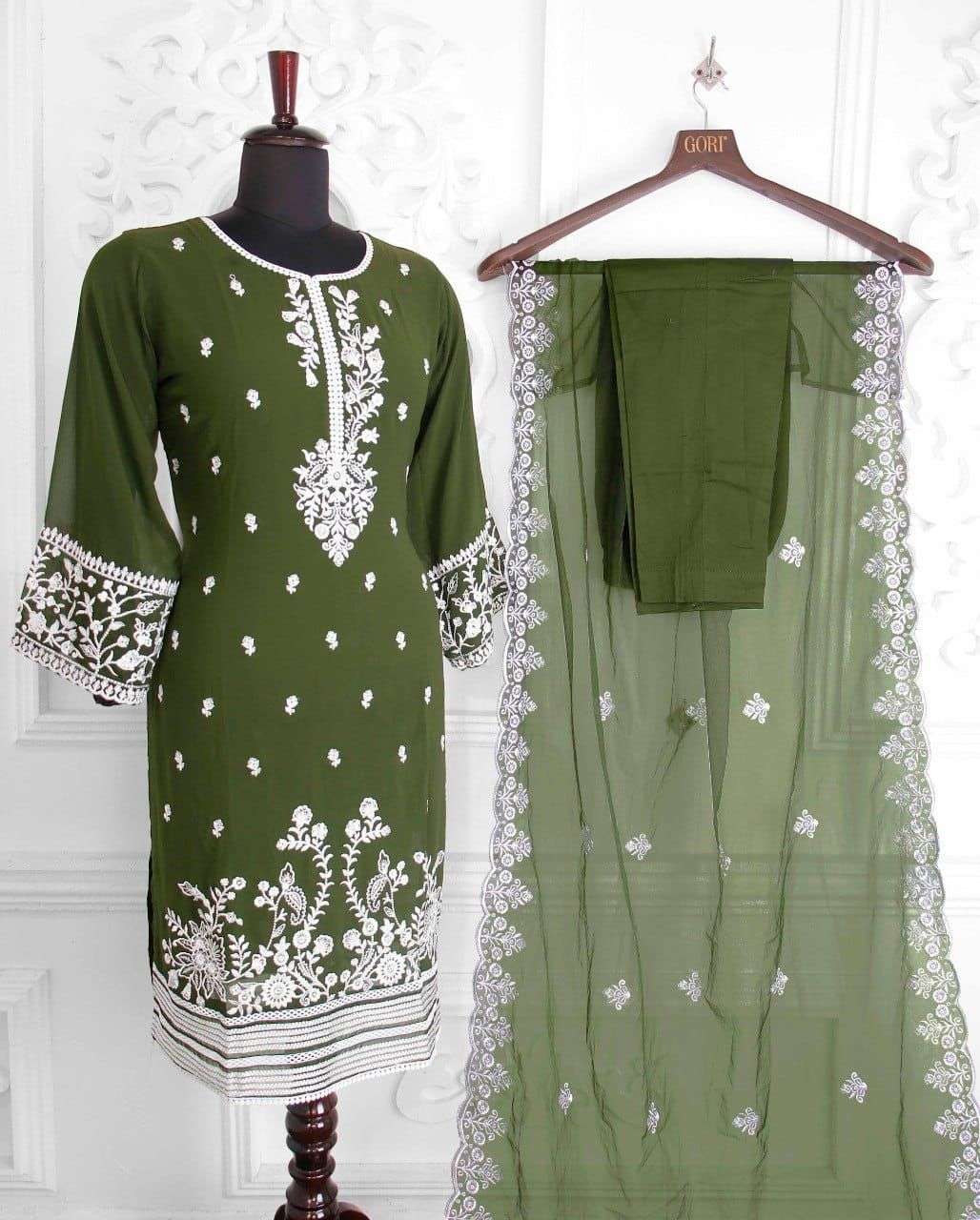 FARWAH -17 BY ASLIWHOLESALE GEORGETTE EMBROIDERY PAKISTANI DRESS