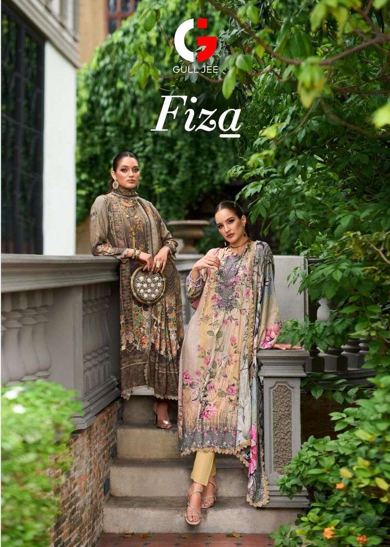 FIZA BY GULL JEE 22001 TO 22006 SERIES VISCOSE PASHMINA EMBROIDERY DRESSES