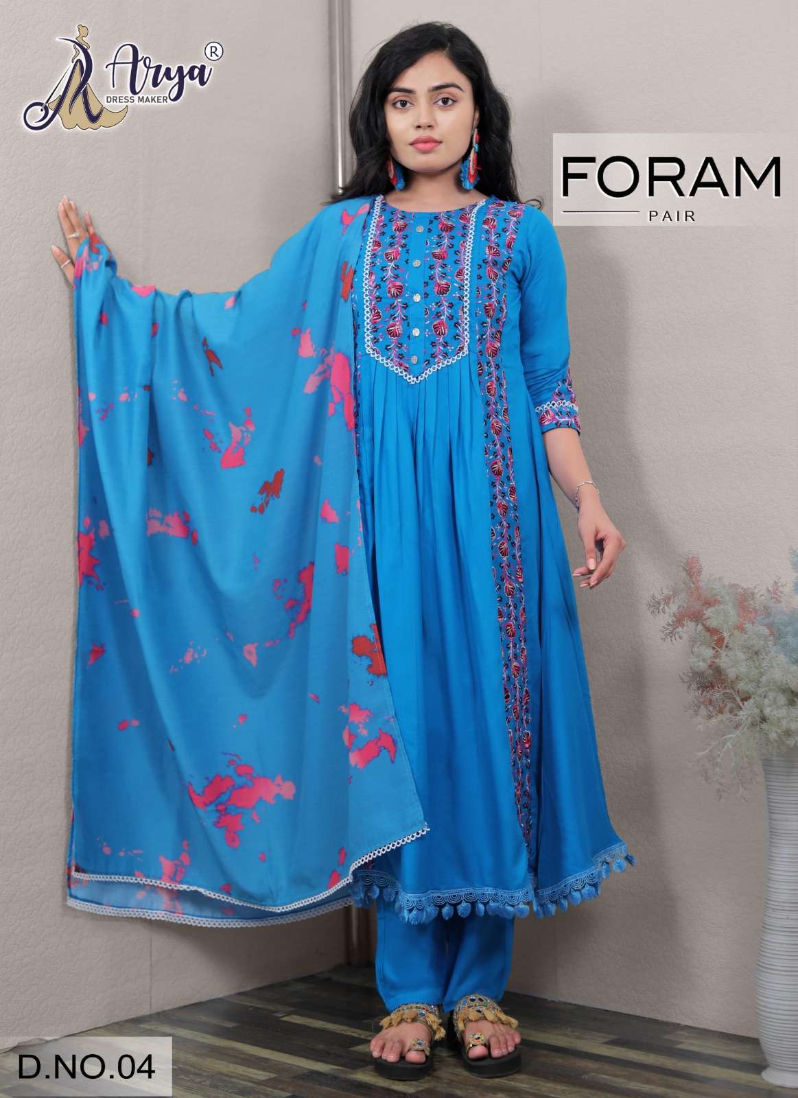 FORAM BY ARYA DRESS MAKER 01 TO 04 SERIES DESIGNER COTTON DRESSES