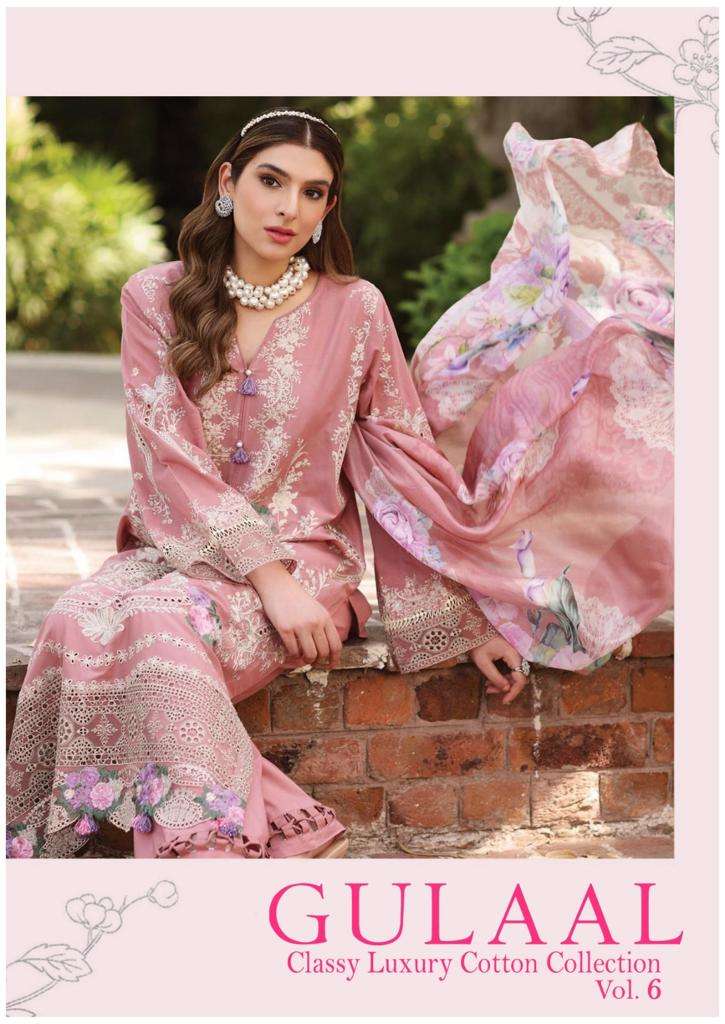 GULAAL CLASSY LUXURY COTTON COLLECTION VOL-6 BY ASLIWHOLESALE COTTON DRESS