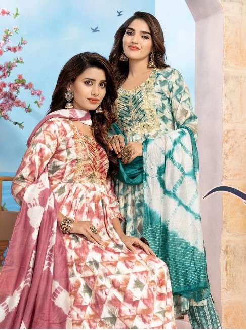 GULNAAZ BY KINTI 1001 TO 1006 SERIES FANCY CAPSULE WORK STITCHED DRESSES