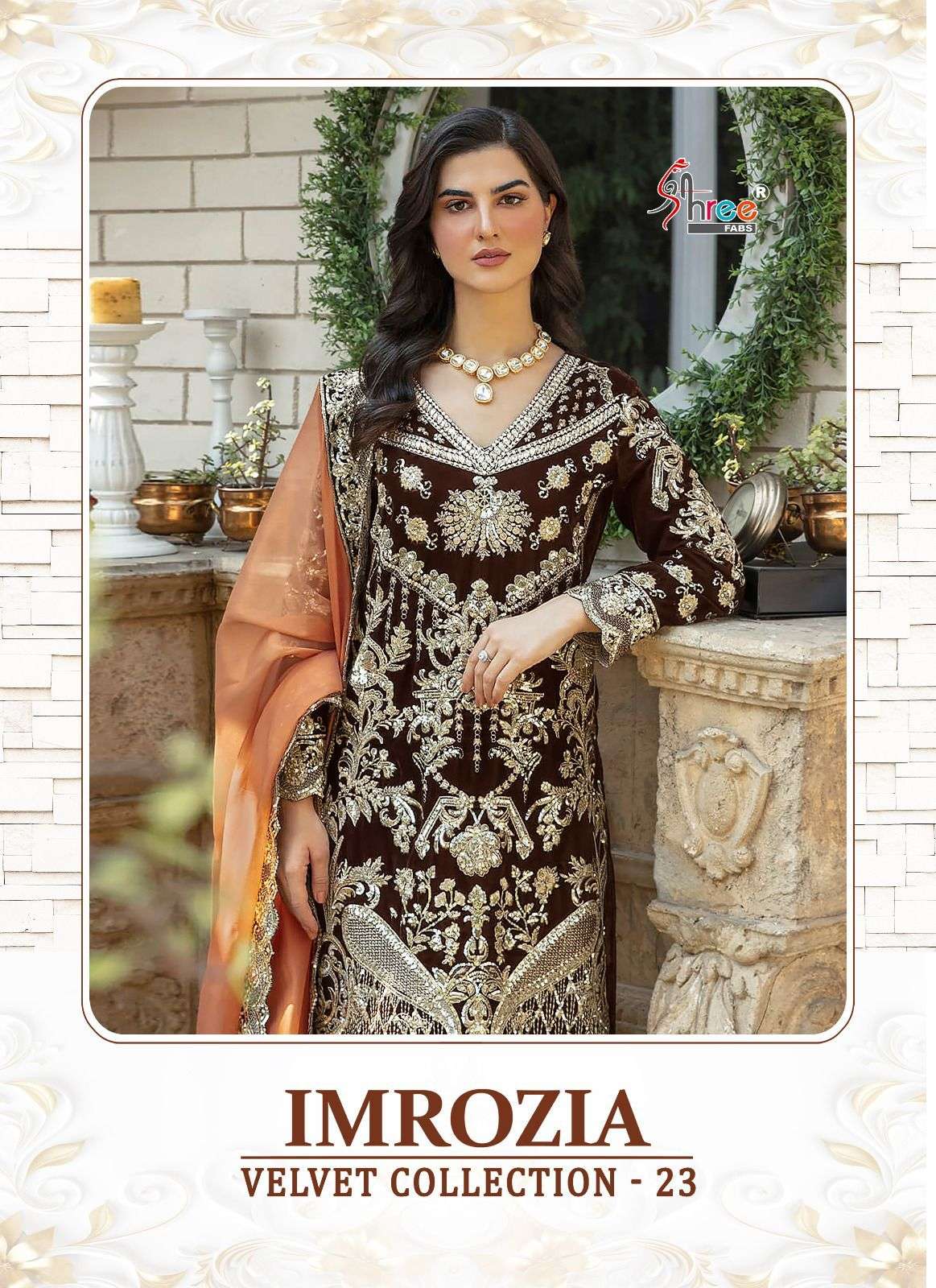 IMROZIA VELVET BY SHREE FABS PURE 9000 VELVET PAKISTANI DRESSES