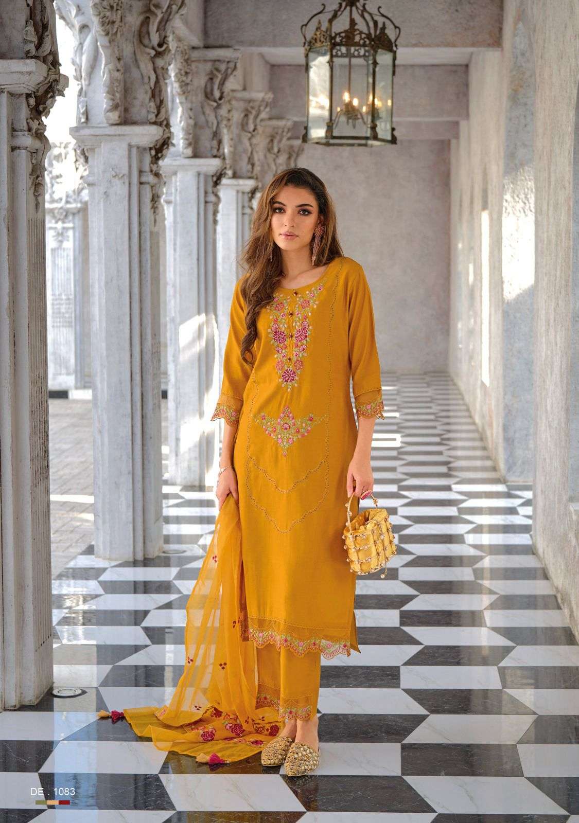 INAAYAT BY LADY LEELA 1081 TO 1086 SERIES VISCOSE WORK DRESSES