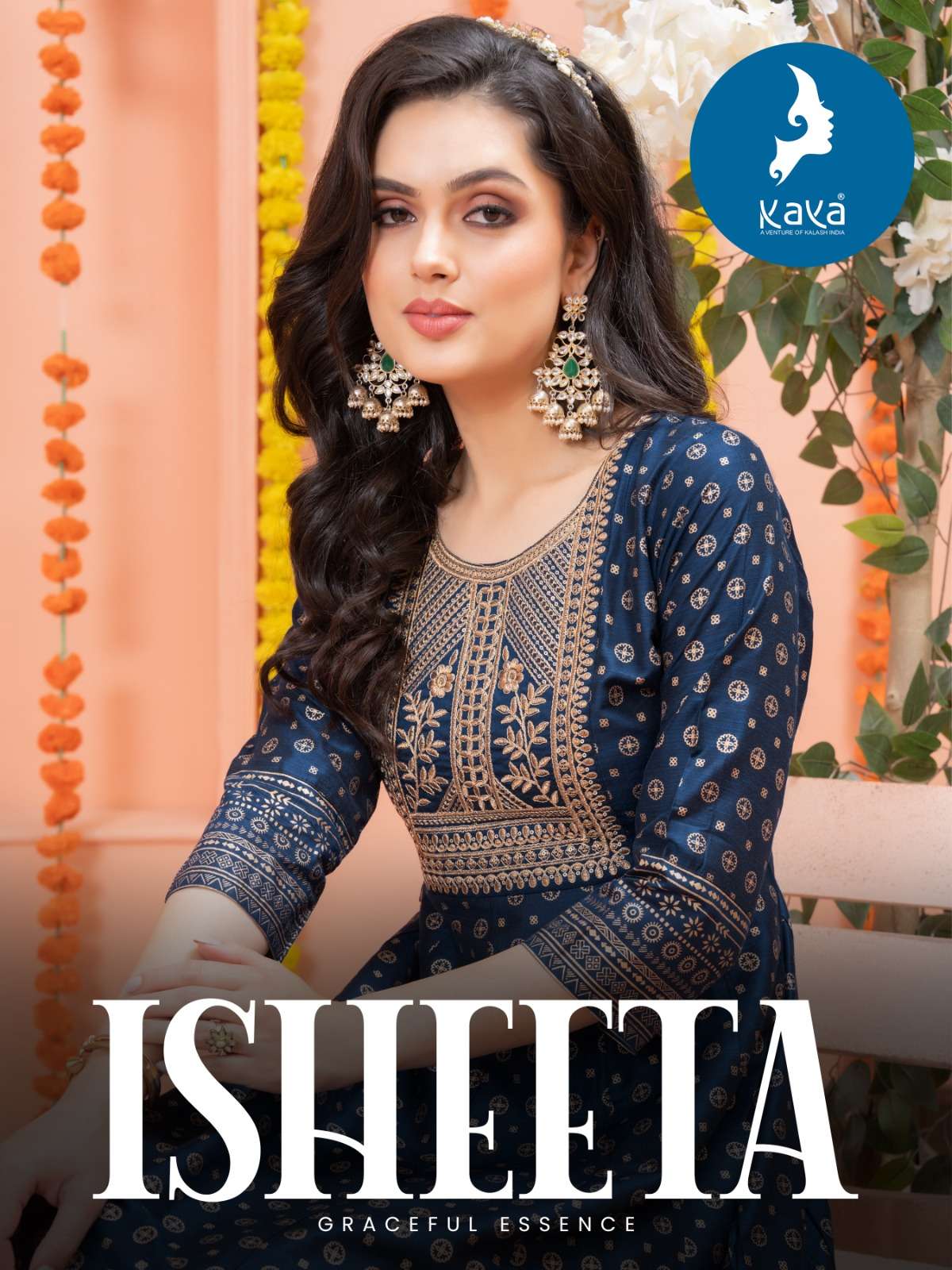 ISHEETA BY KAYA 01 TO 07 SERIES SILK SLUB SEQUENCE STITCHED KURTIS