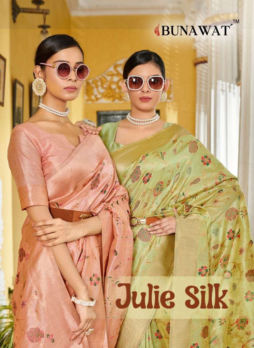 JULIE SILK BY BUNAWAT 1001 TO 1006 SERIES BANARASI SILK WORK SAREES