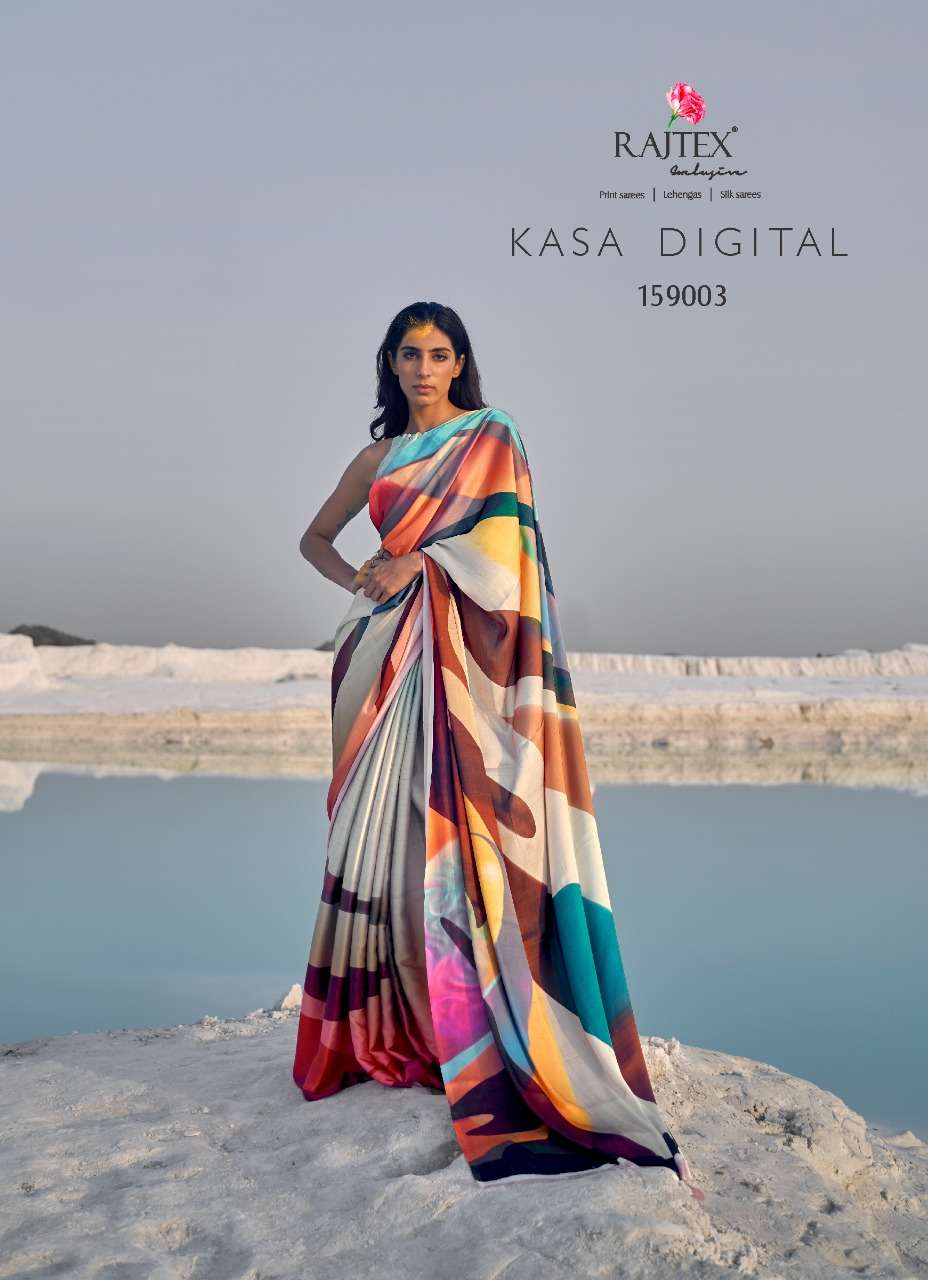 KASA DIGITAL BY RAJTEX 159001 TO 159009 SERIES JAPAN SATIN CREPE SAREES