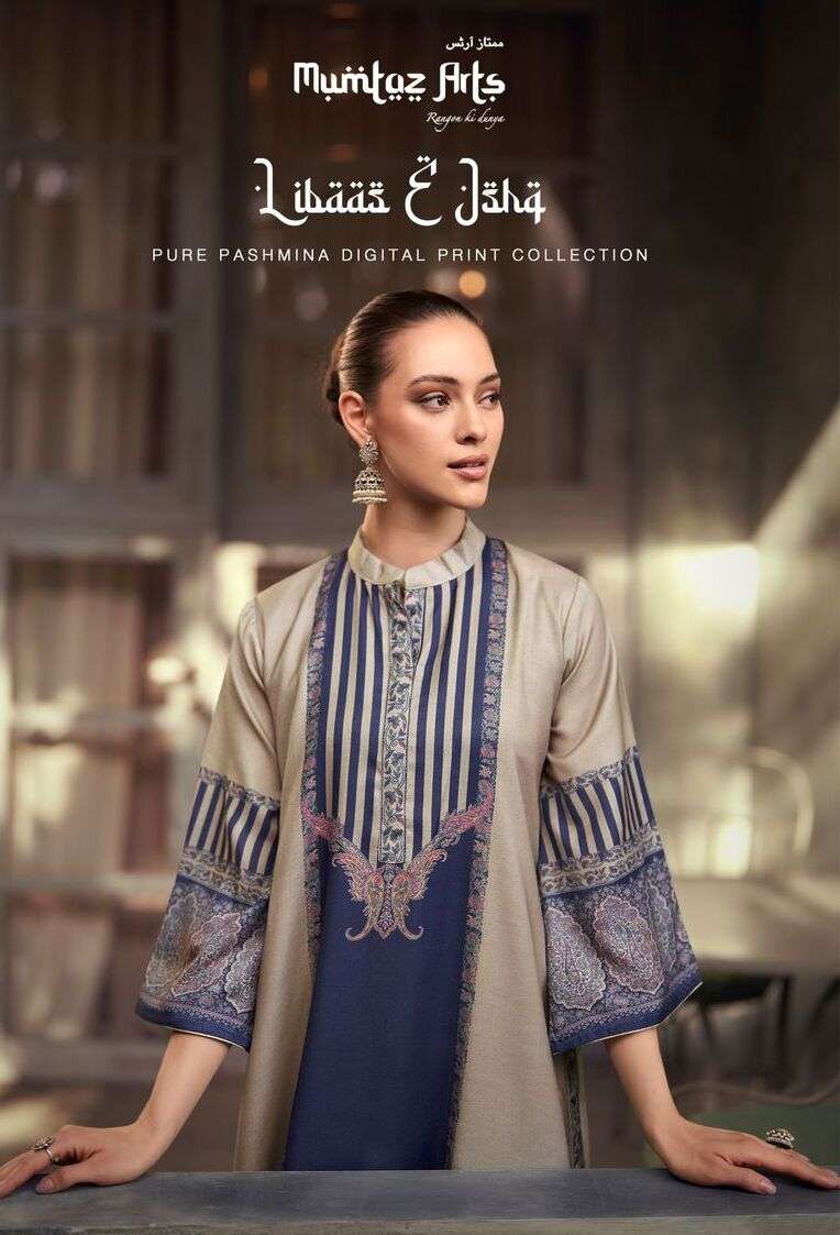 LIBAS-E-ISHQ BY MUMTAZ ARTS 45001 TO 45006 SERIES VISCOSE PASHMINA DRESSES