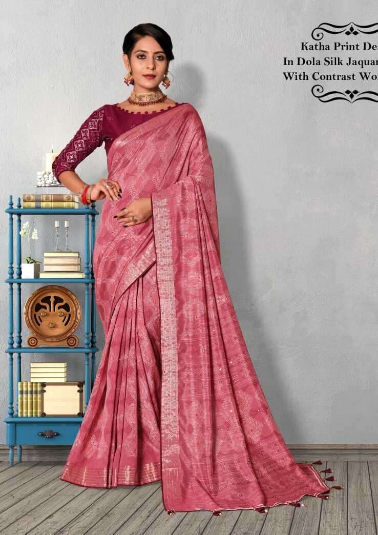 MAHENDI VOL-1009 BY K.F FASHION DESIGNER SOFT DOLA SILK PRINTED SAREES