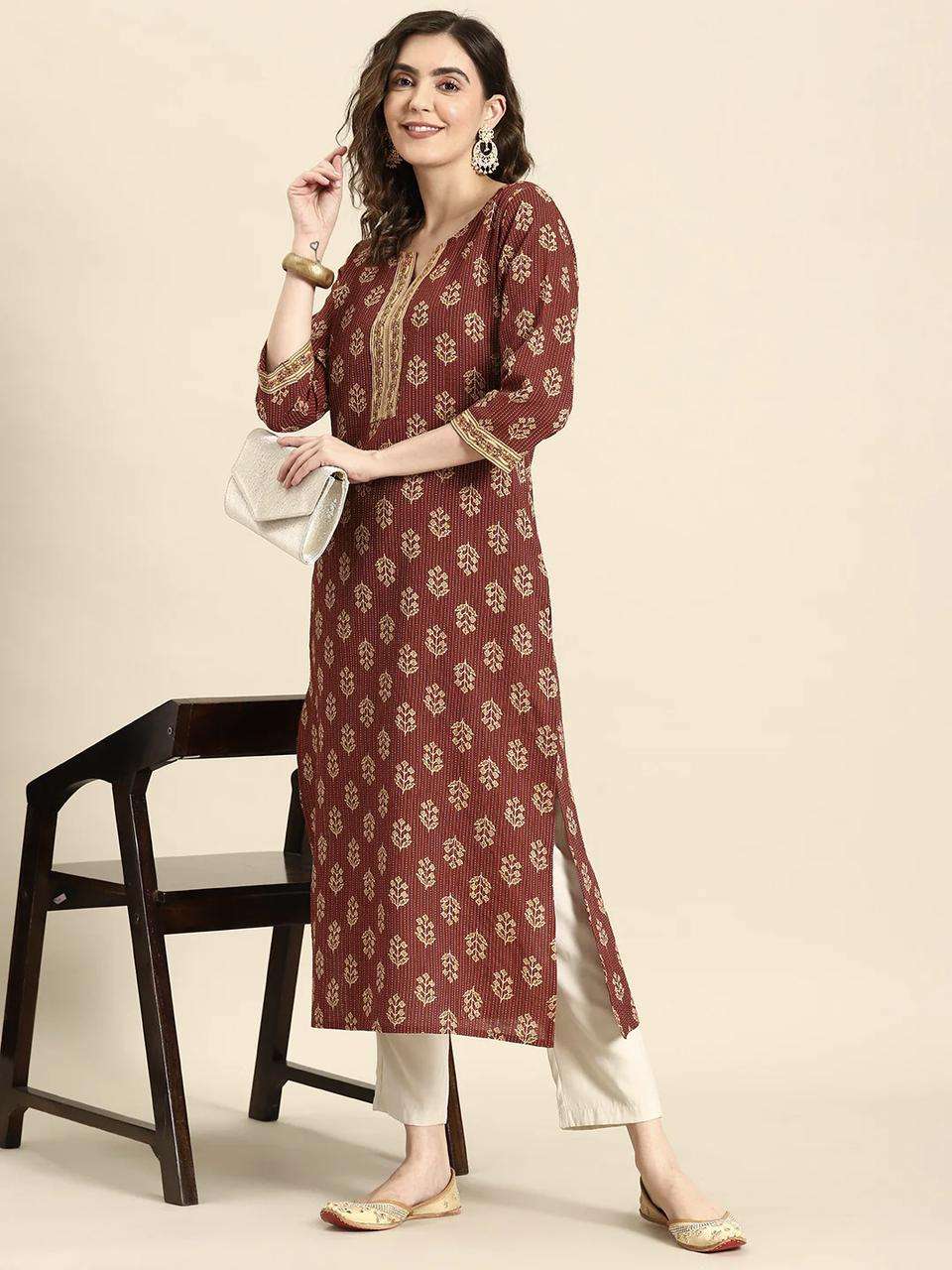 MAISHA VOL-451 BY ASLIWHOLESALE DESIGNER FACNY COTTON KURTI