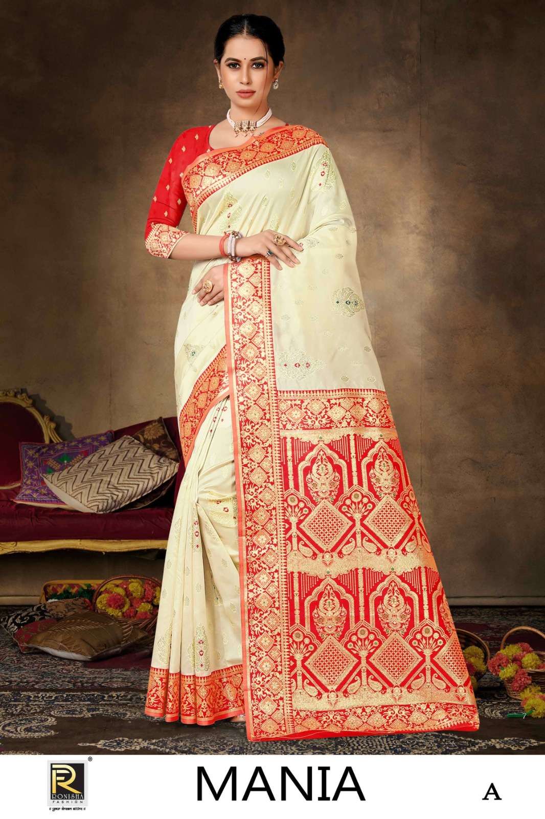 MANIA BY RONISHA FASHION DESIGNER FANCY BANARASI SILK SAREES