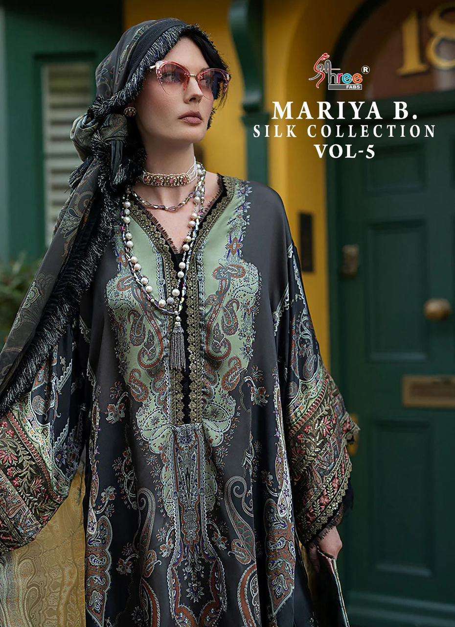 MARIYA B. SILK COLLECTION VOL-5 BY SHREE FABS SATIN PAKISTANI DRESSES