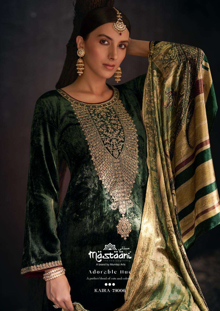 MASTAANI KAIRA BY MUMTAZ ARTS DESIGNER VISCOSE VELVET DRESSES