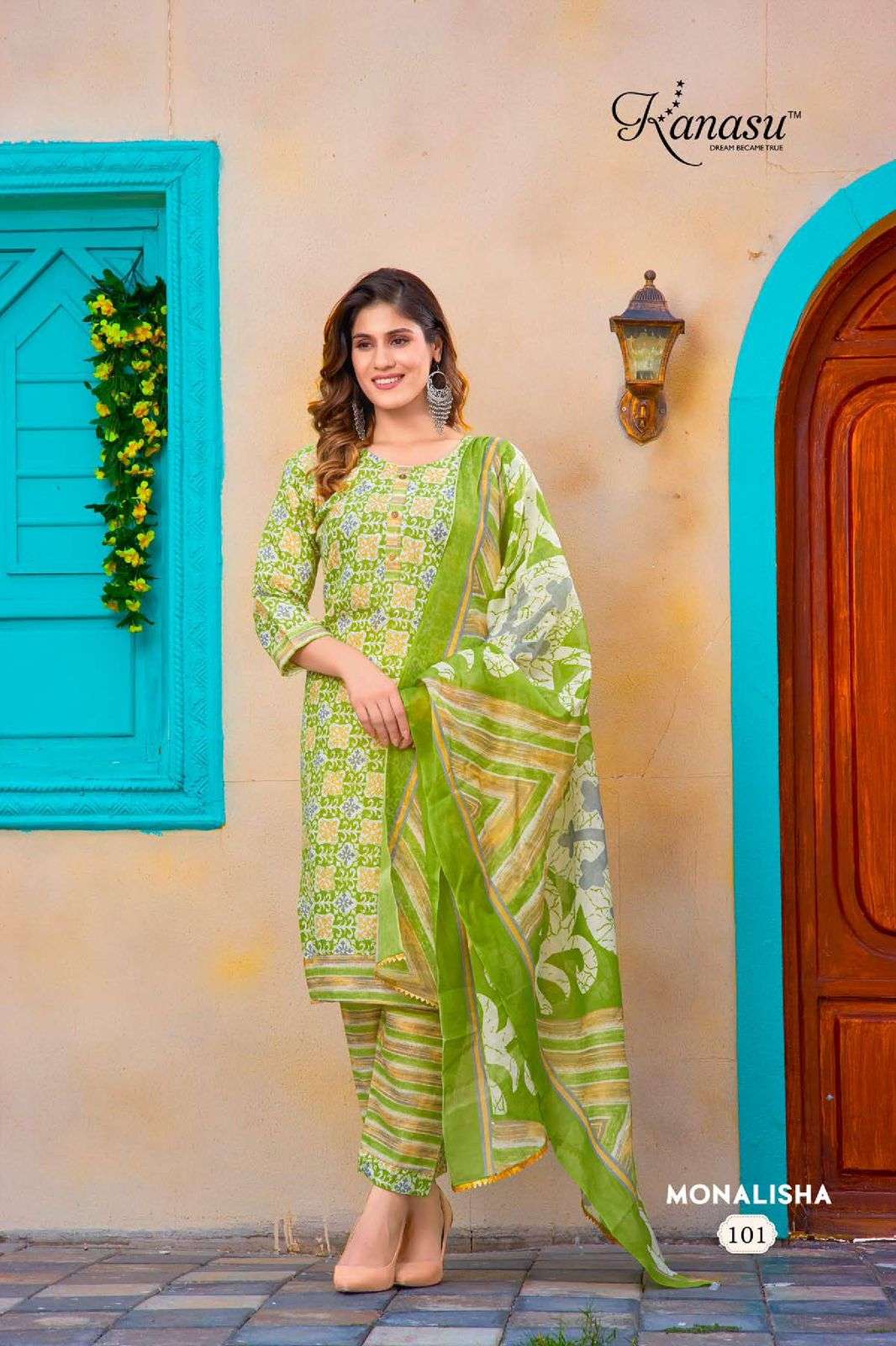 MONALISHA BY KANASU 1001 TO 1008 SERIES HEAVY COTTON WORK DRESSES