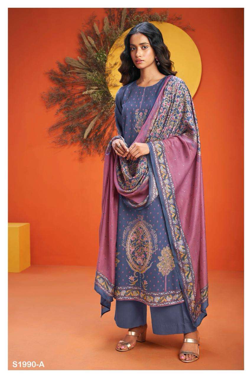 MUDRA 1990 BY GANGA FASHIONS HEAVY PREMIUM WOOL PASHMINA WORK DRESSES