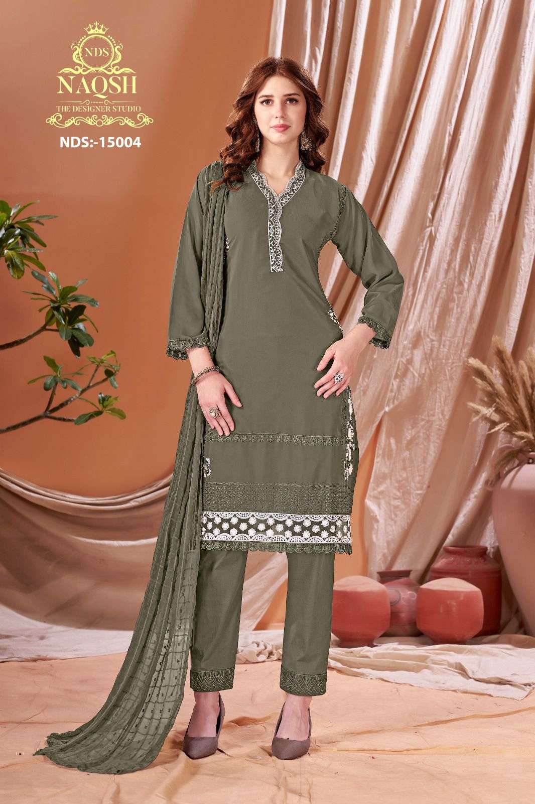 NAQSH 15004 HIT DESIGN BY ASLIWHOLESALE GEORGETTE EMBROIDERY PAKISTANI DRESS