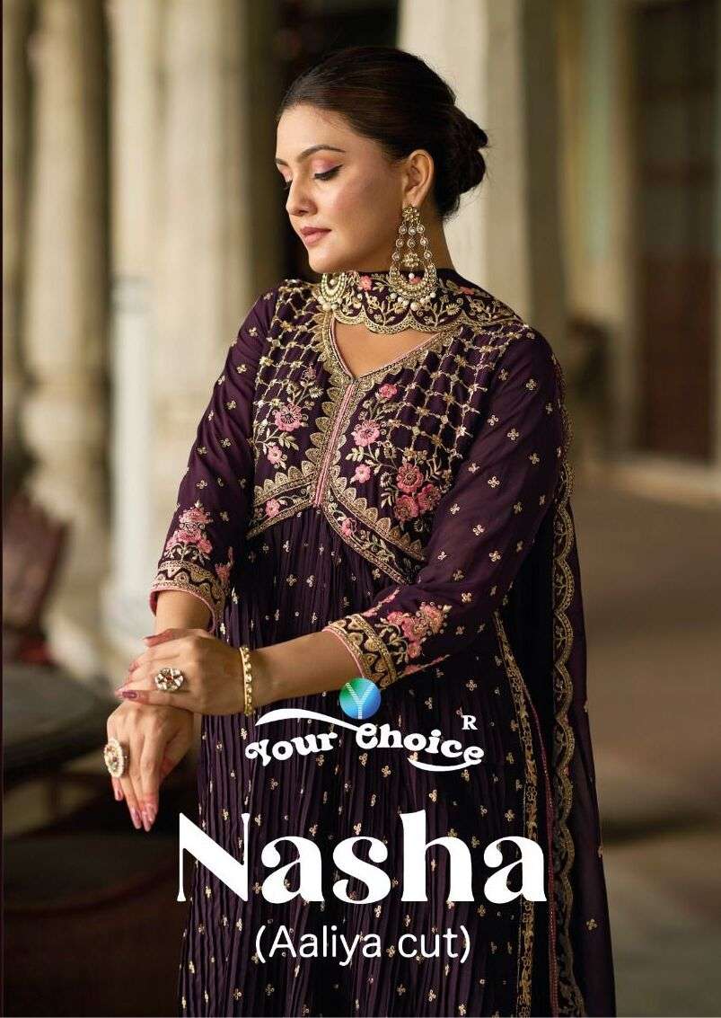 NASHA BY YOUR CHOICE 10001 TO 10006 SERIES BLOOMING GEORGETTE DRESSES