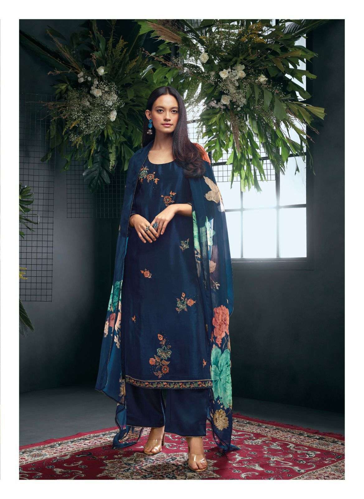 OWDEN BY GANGA FASHIONS HEAVY PREMIUM BEMBERG SILK WORK DRESSES