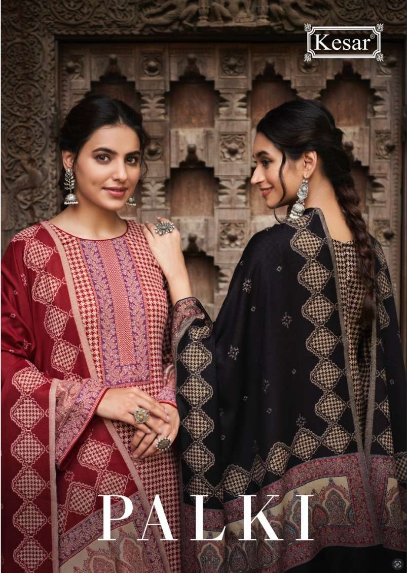 PALKI BY KESAR 15001 TO 15004 SERIES PASHMINA SILK WORK DRESSES