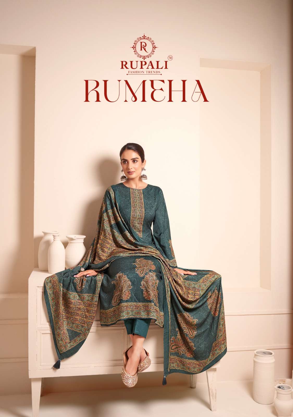 RUMEHA BY RUPALI FASHION TRENDS 2001 TO 2006 SERIES VISCOSE PASHMINA DRESSES