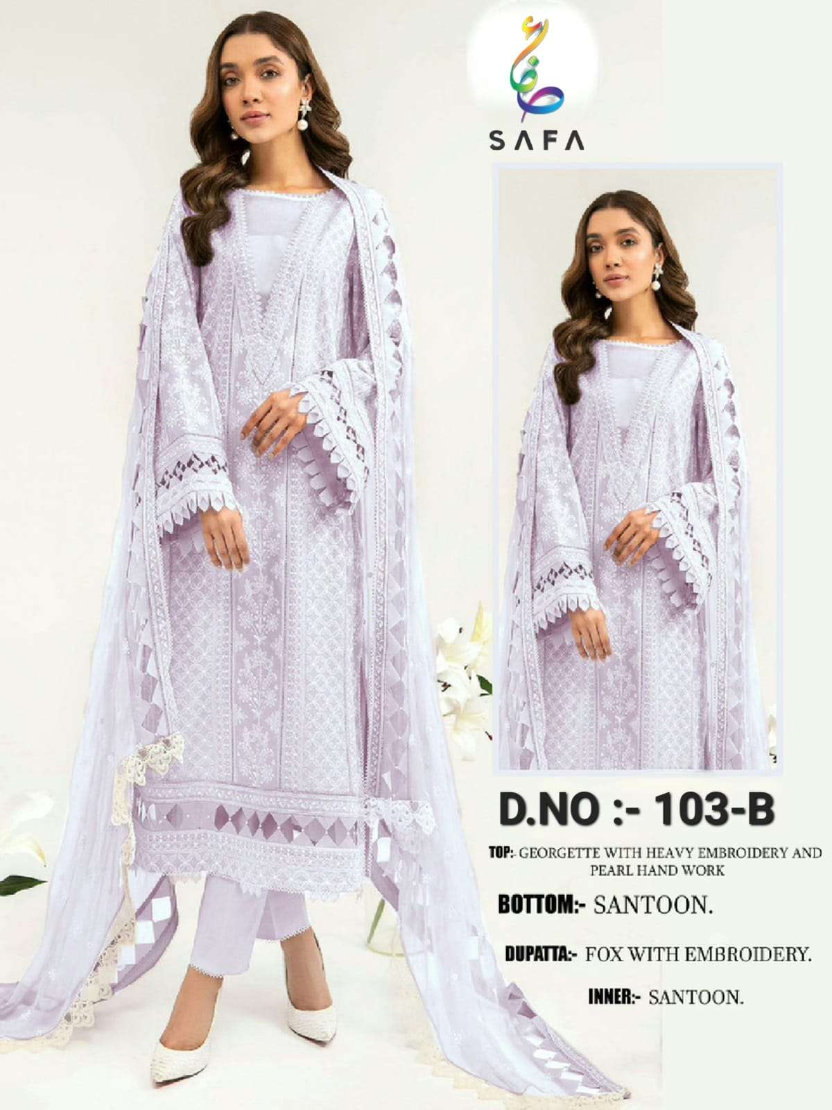 SAFA 103 BY SAFA CREATION DESIGNER FAUX GEORGETTE DRESSES