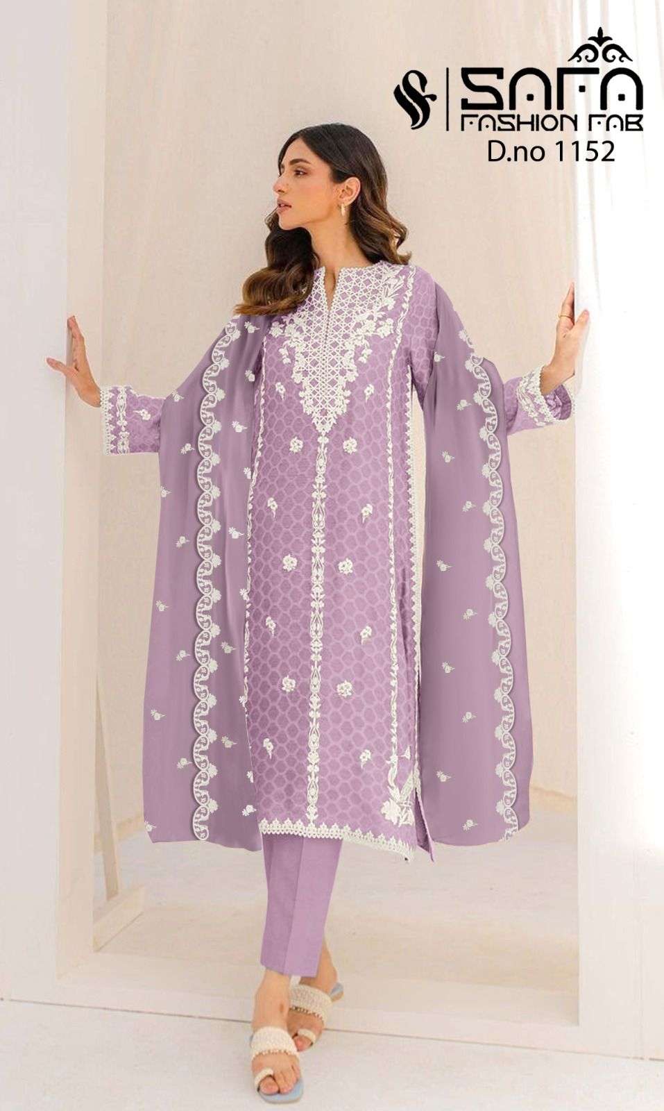 SAFA 1152 COLOURS BY SAFA FASHION FAB HEAVY GEORGETTE WORK STITCHED DRESSES 