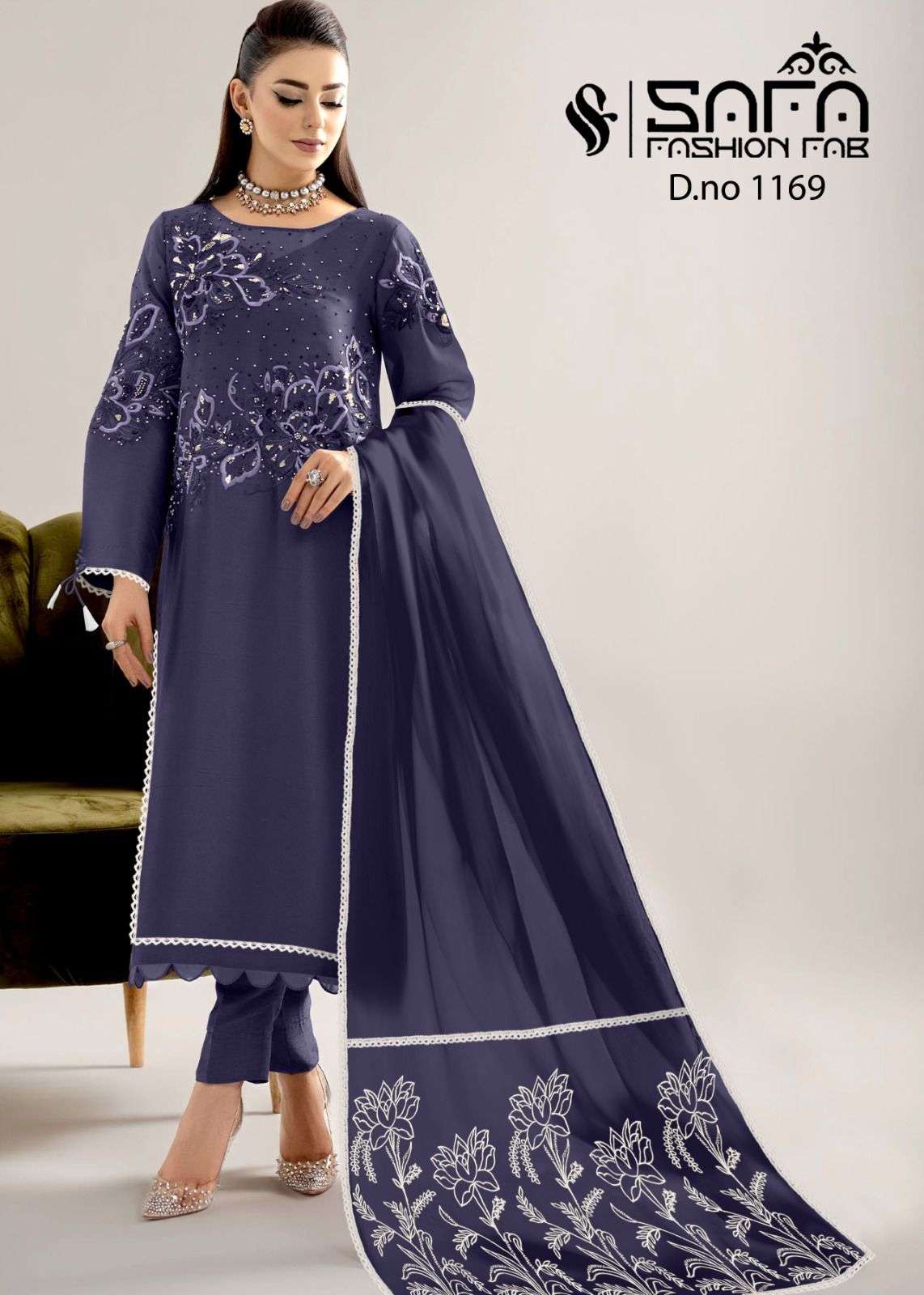 SAFA 1169 COLOURS BY SAFA FASHION FAB HEAVY GEORGETTE WORK STITCHED DRESSES