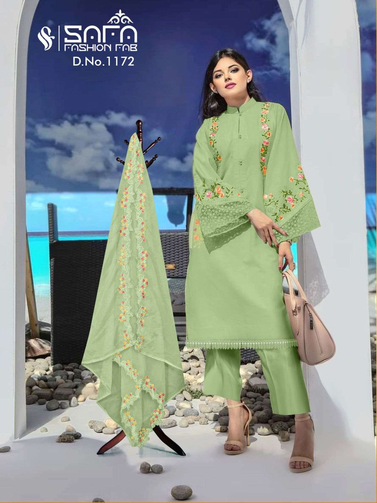 SAFA 1172 COLOURS BY SAFA FASHION FAB HEAVY GEORGETTE WORK STITCHED DRESSES