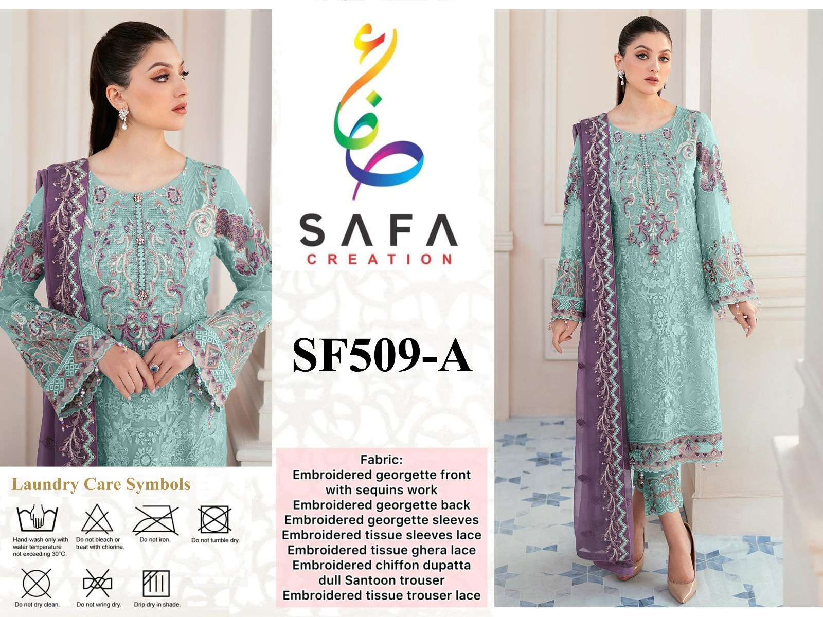 SAFA 509 COLOURS BY SAFA CREATION DESIGNER FAUX GEORGETTE DRESSES