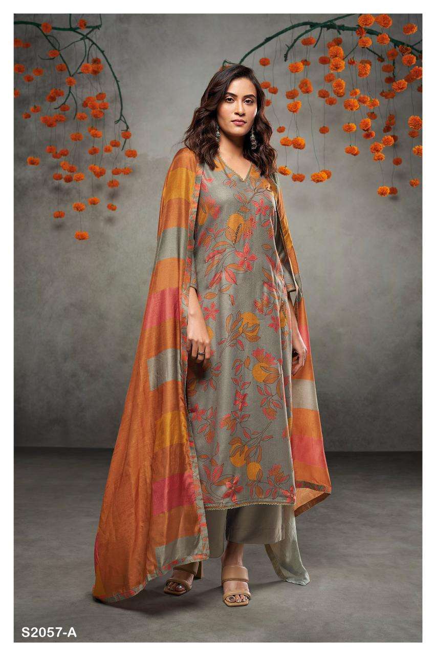 SAKURA 2057 BY GANGA FASHIONS HEAVY PREMIUM PASHMINA SILK WORK DRESSES