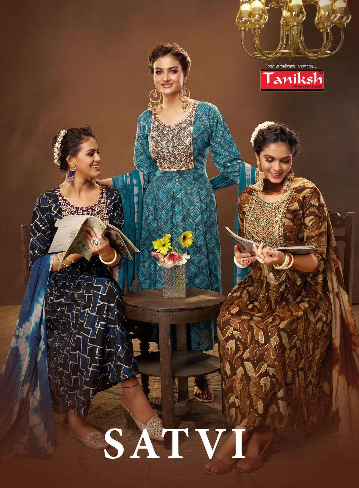 SATVI VOL-1 BY TANIKSH 101 TO 108 SERIES DESIGNER CAPSULE PRINT DRESSES