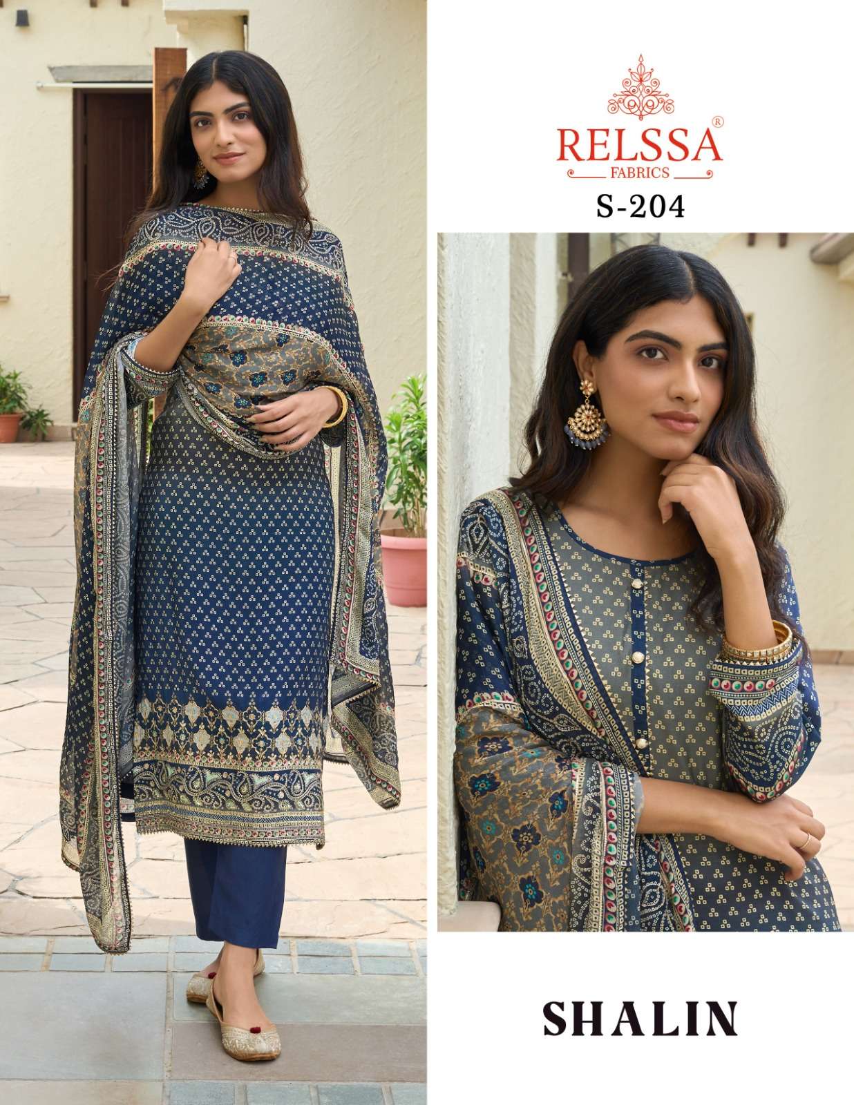 SHALIN VOL-2 BY RELSSA 2004 TO 2006 SERIES SUPERIOR CREPE PRINT DRESSES