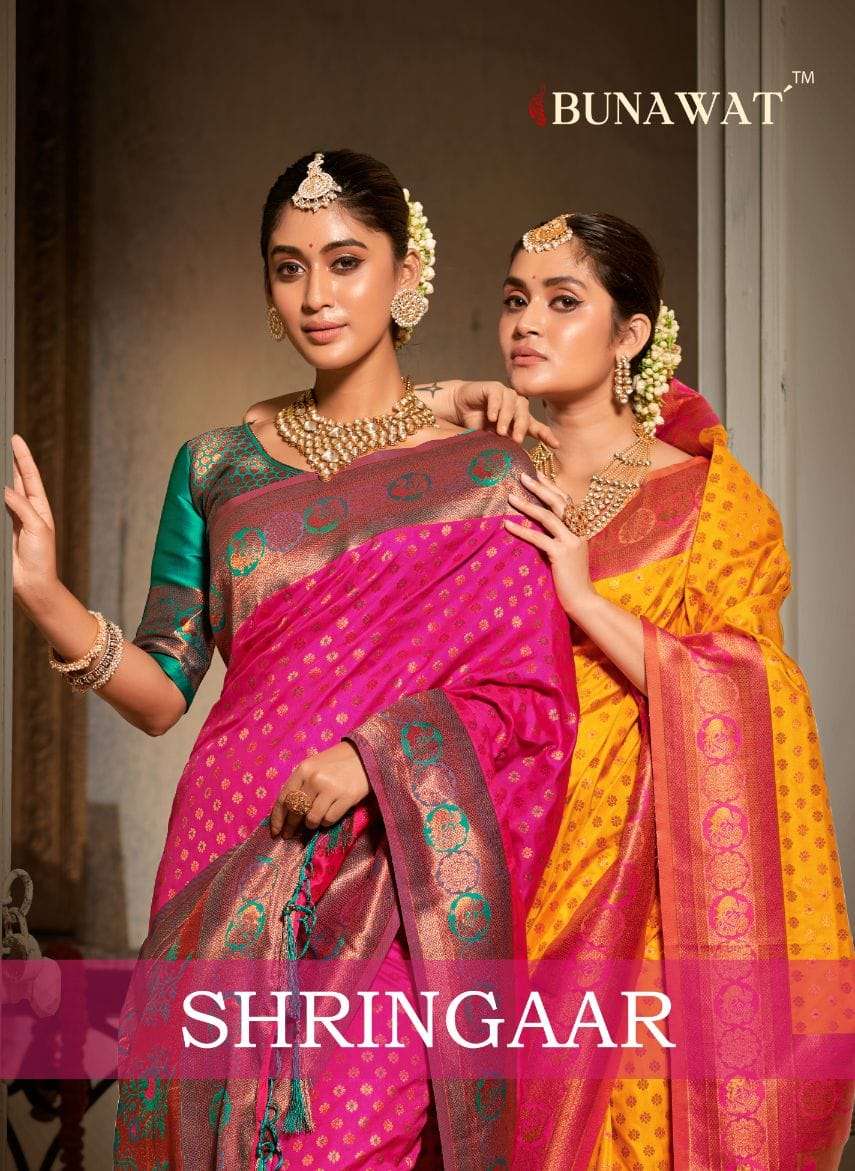 SHRINGAAR BY BUNAWAT 1001 TO 1006 SERIES BANARASI SILK WORK SAREES