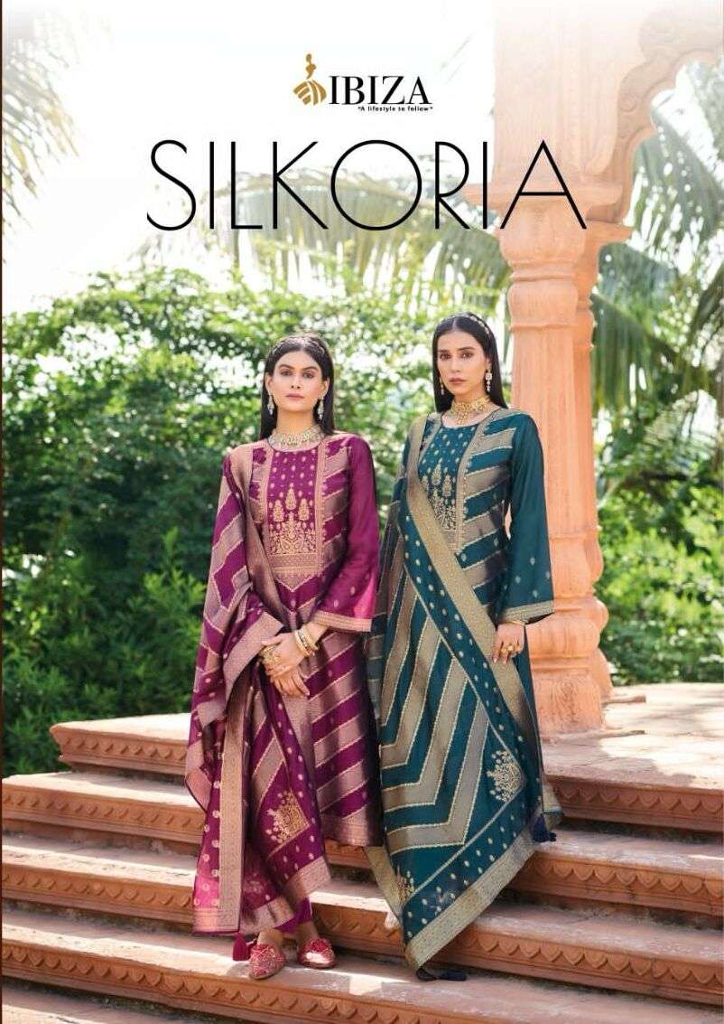 SILKORA BY IBIZA 10551 TO 10554 SERIES SILK EMBROIDERED DRESSES