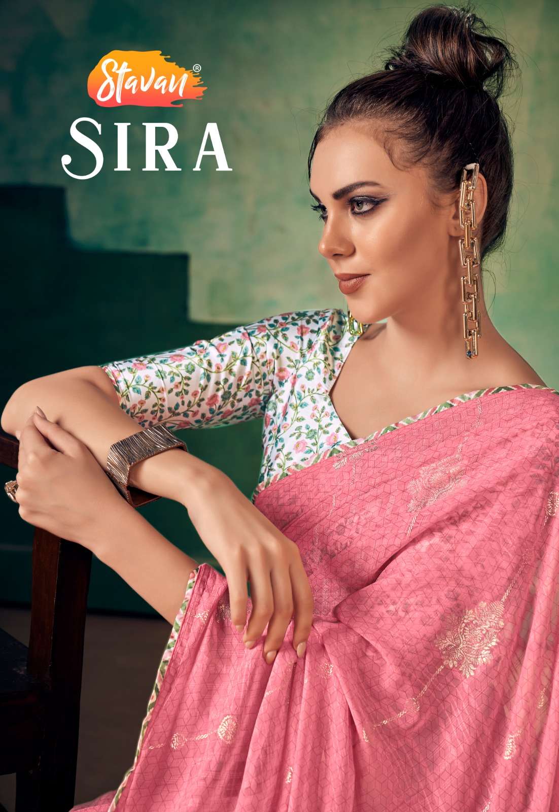 SIRA BY STAVAN 1001 TO 1010 DESIGNER GEORGETTE PRINTED SAREES