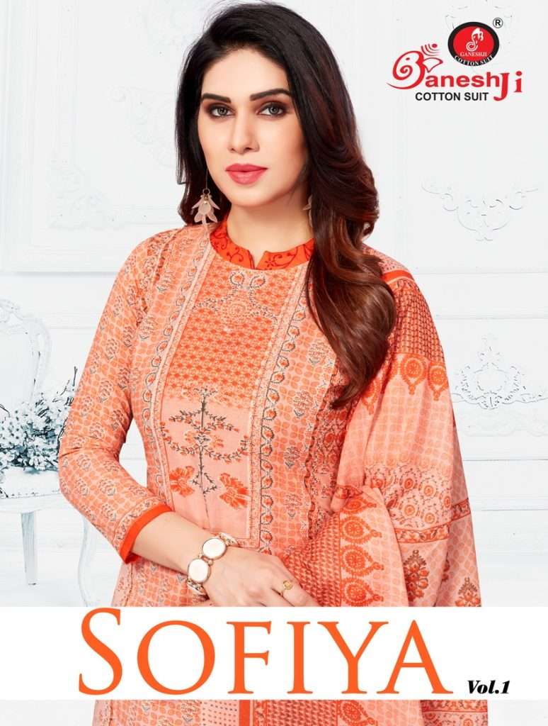 SOFIYA VOL-1 BY GANPATI COTTON SUIT 1001 TO 1008 SERIES COTON DRESSES