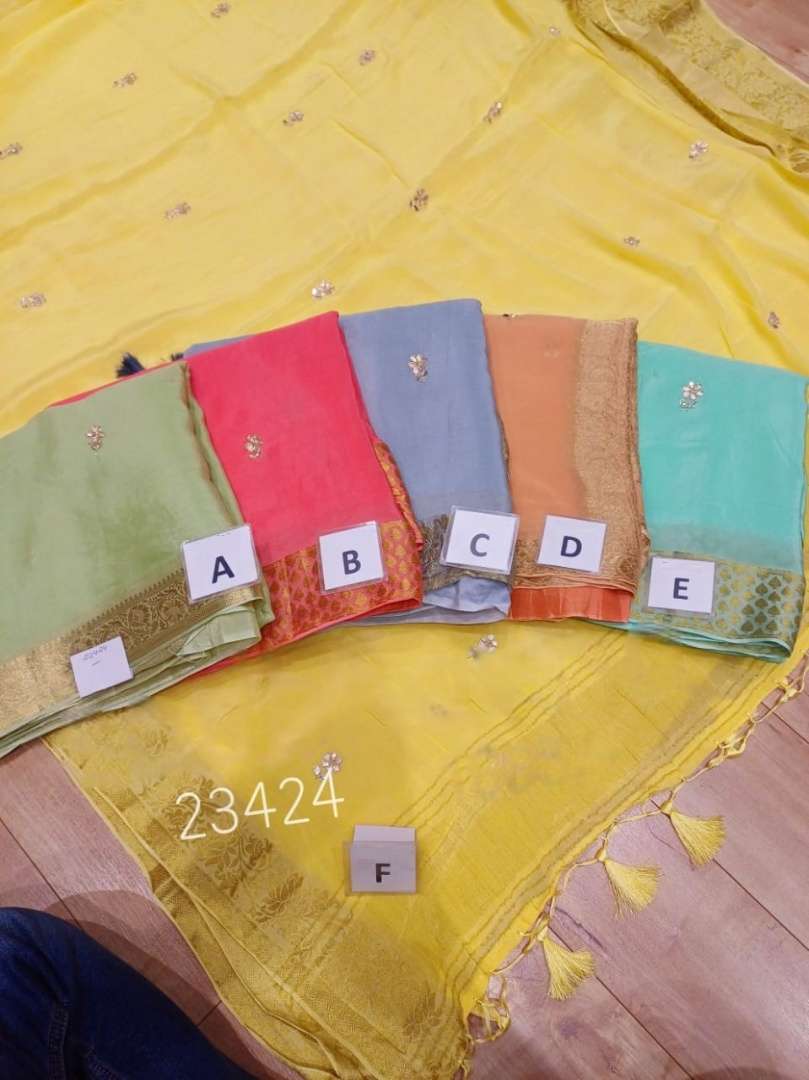 SR-476 BY ASLIWHOLESALE 23424-NEW SERIES DESIGNER FANCY EXCLUSIVE SAREES