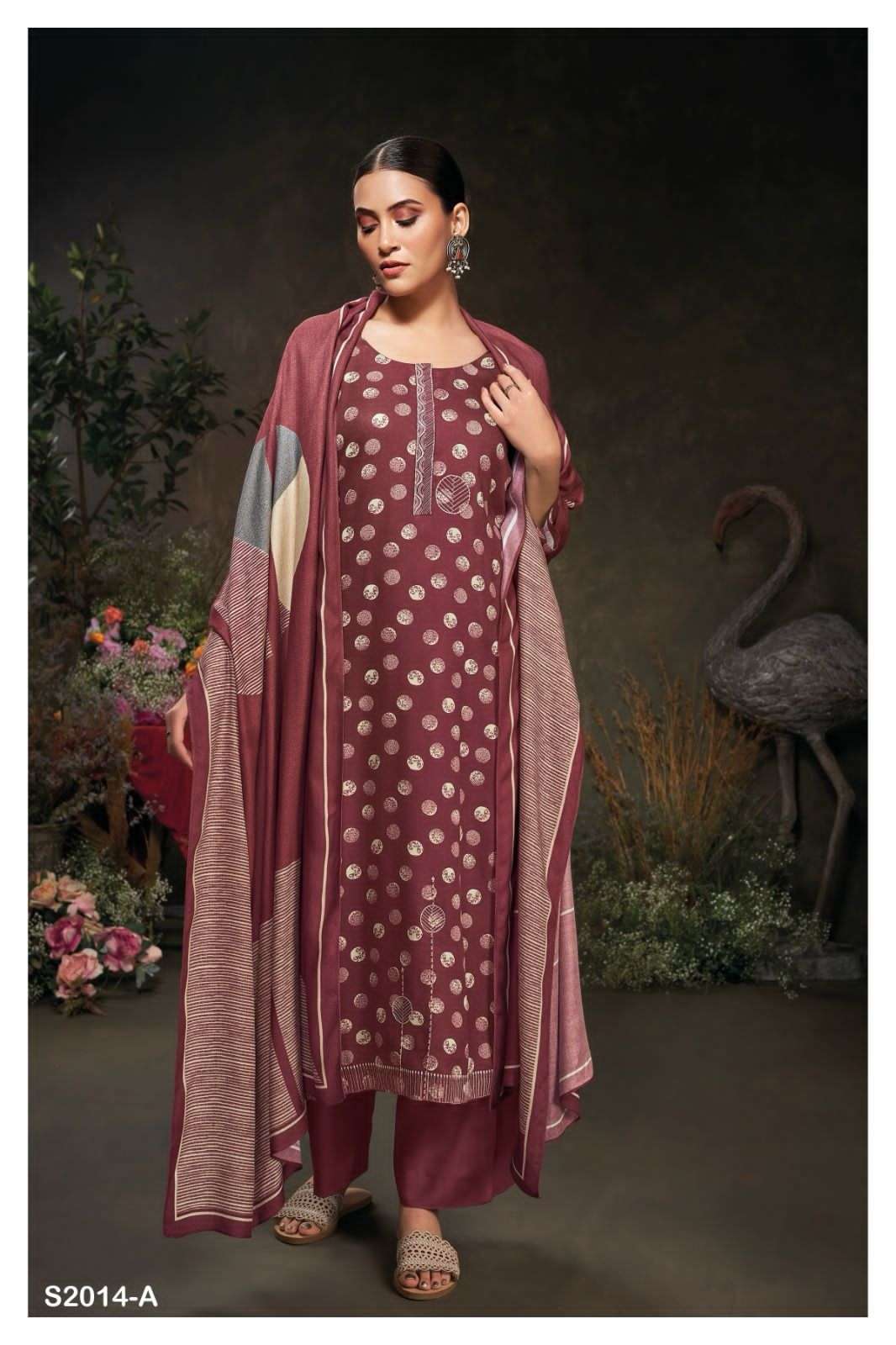 SUKAMA 2014 BY GANGA FASHIONS HEAVY PREMIUM PASHMINA WORK DRESSES