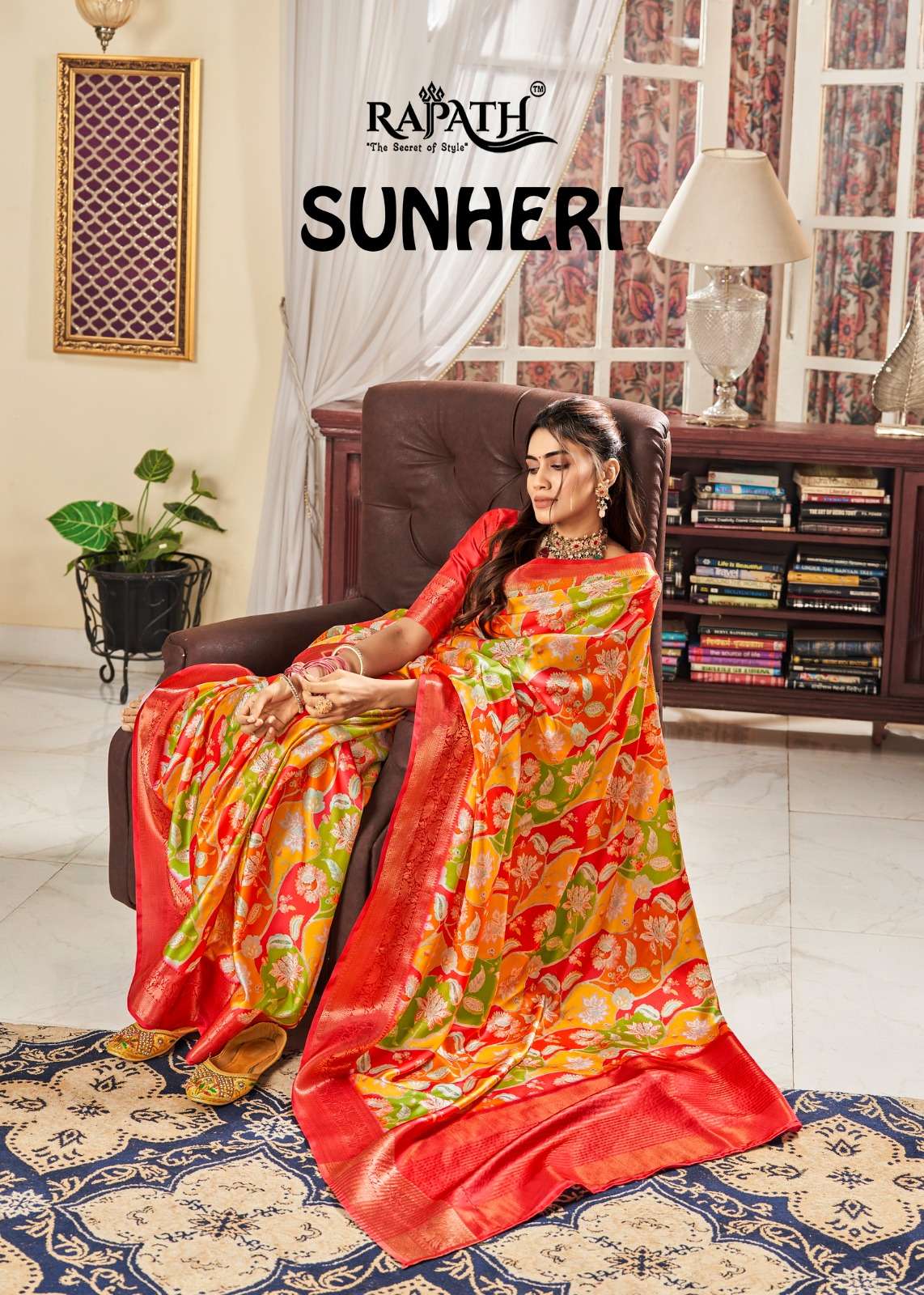 SUNHERI BY RAJPATH 165001 TO 165008 SERIES SOFT SATIN SILK SAREES