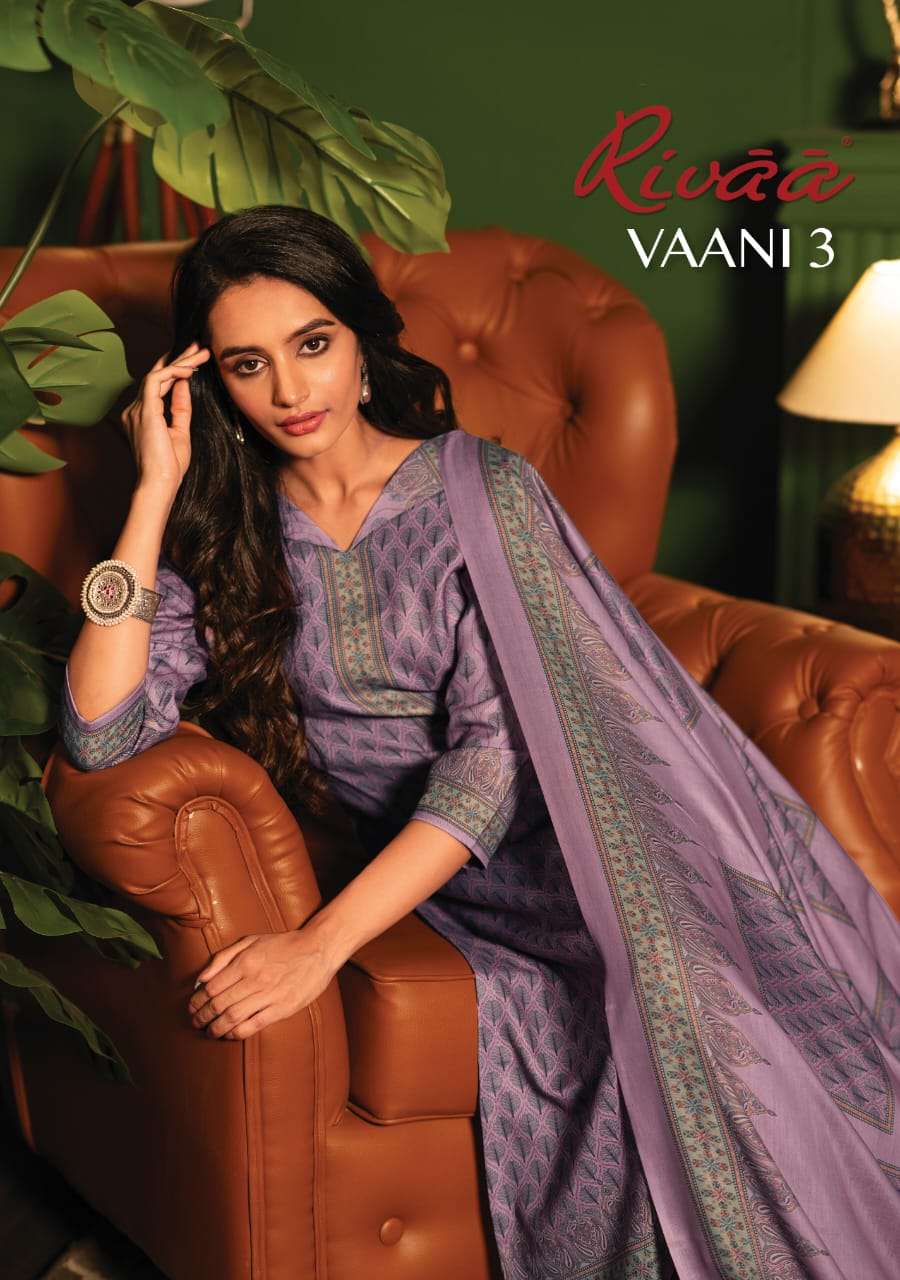 VAANI VOL-3 BY RIVAA DESIGNER PASHMIN DIGITAL PRINT DRESSES