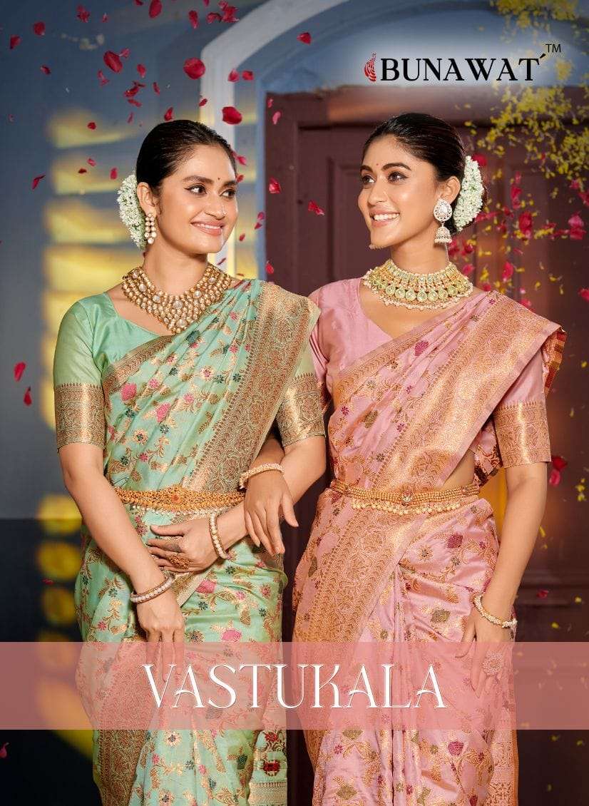 VASTUKALA BY BUNAWAT 1001 TO 1006 SERIES BANARASI SILK WORK SAREES