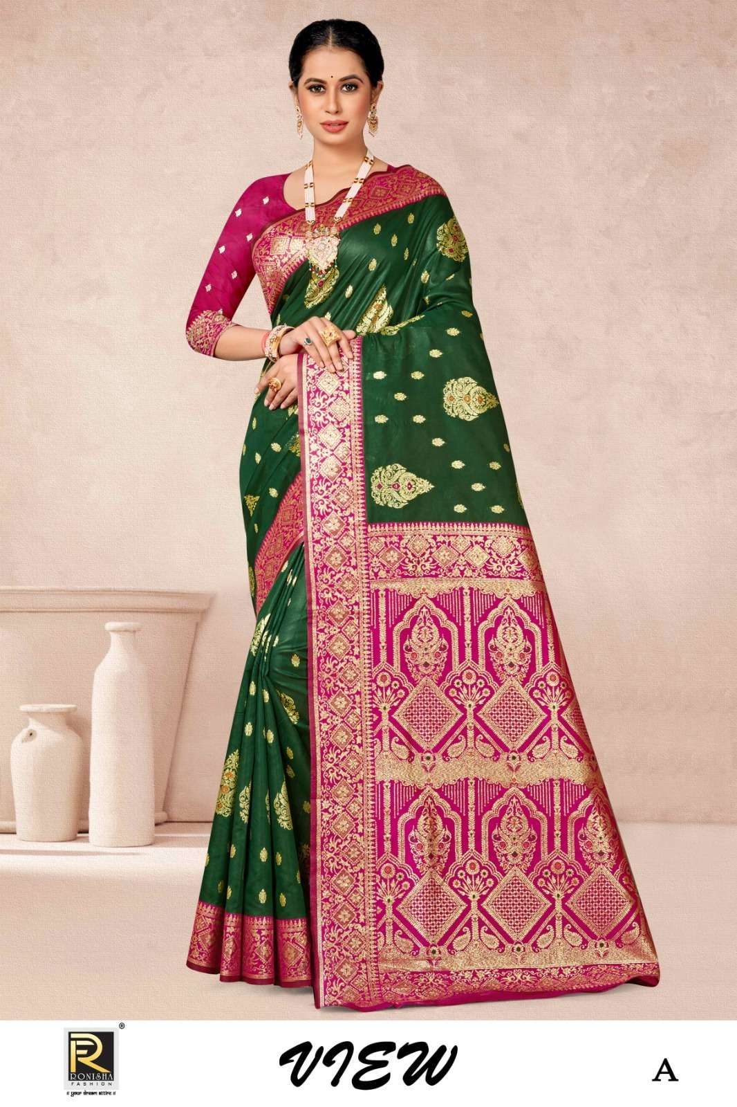 VIEW BY RONISHA FASHION DESIGNER FANCY BANARASI SILK SAREES